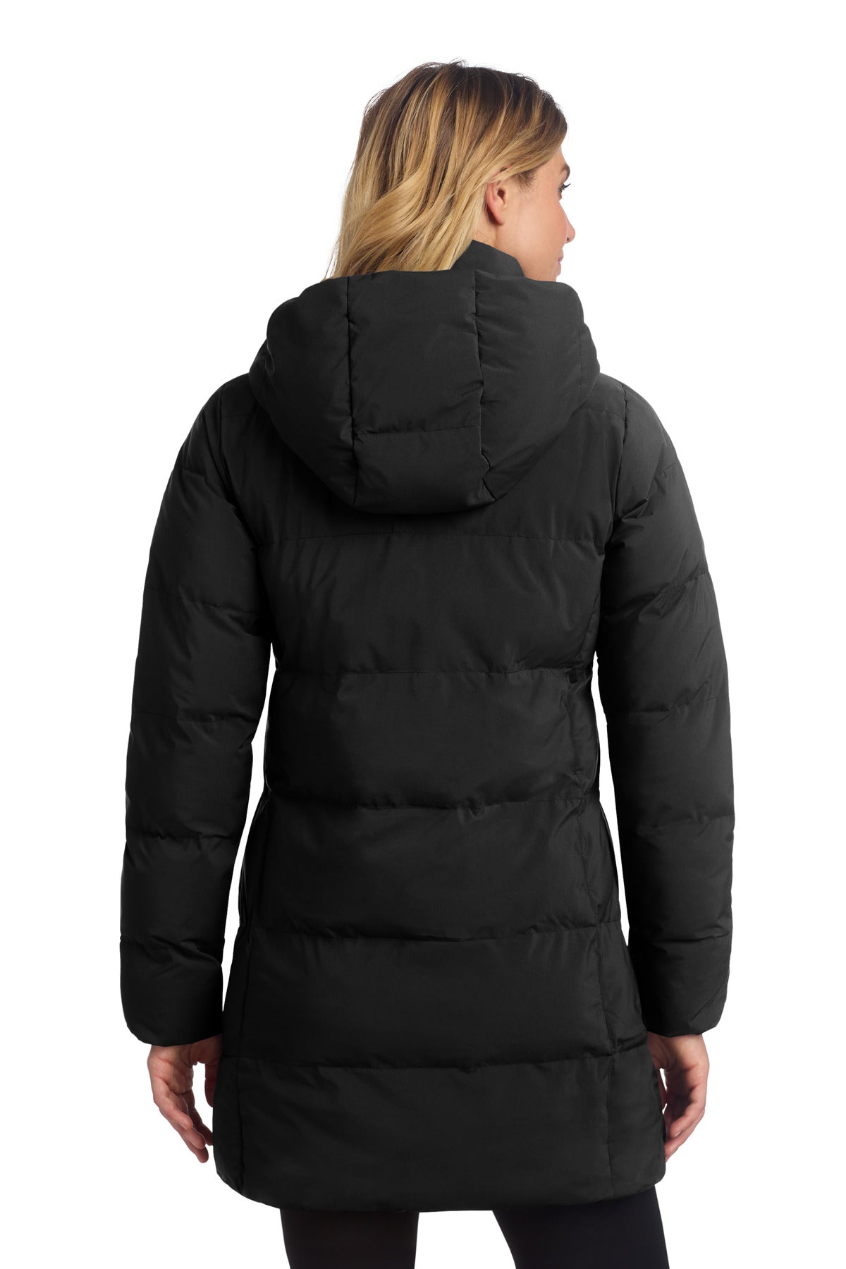 Mercer+Mettle Women's Puffy Parka MM7213 - Deep Black - back