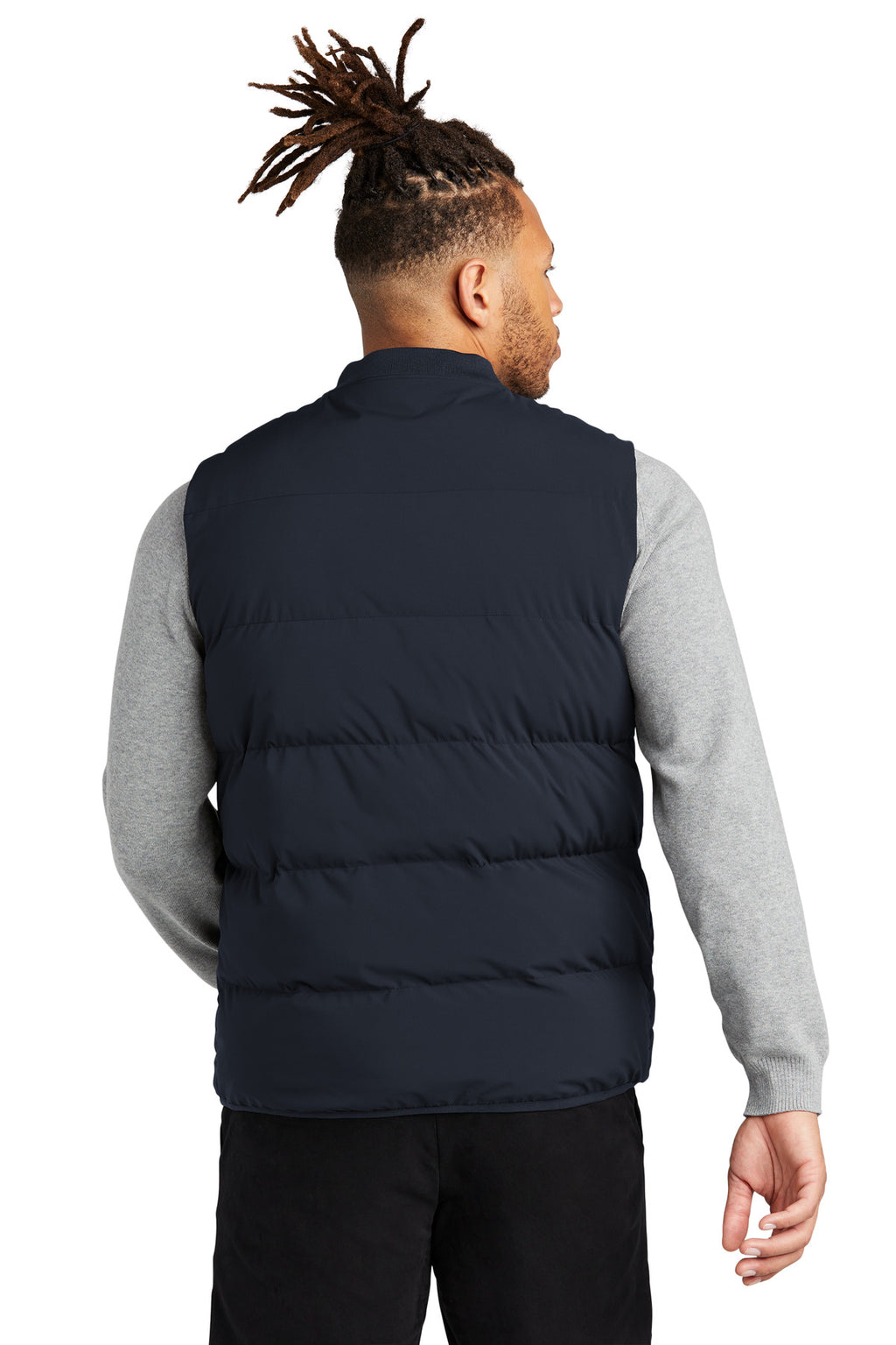 Mercer+Mettle Puffy Vest MM7214 - Night Navy - back
