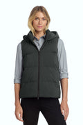 Mercer+Mettle Women's Puffy Vest MM7217 - Anchor Grey - front