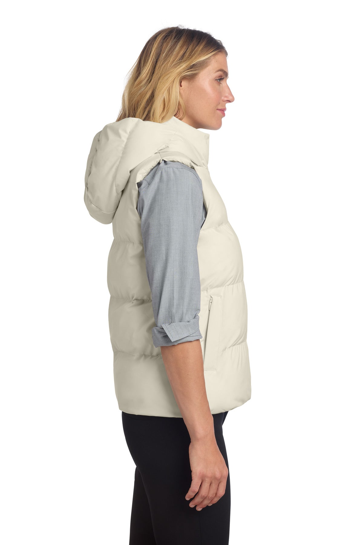 Mercer+Mettle Women's Puffy Vest MM7217 - Birch - side
