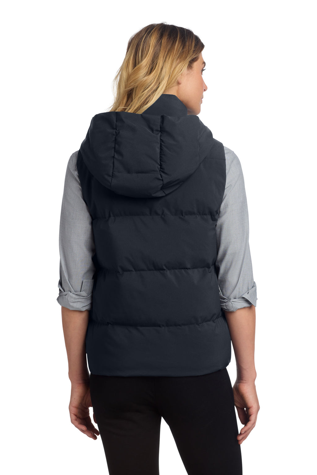 Mercer+Mettle Women's Puffy Vest MM7217 - Night Navy - back