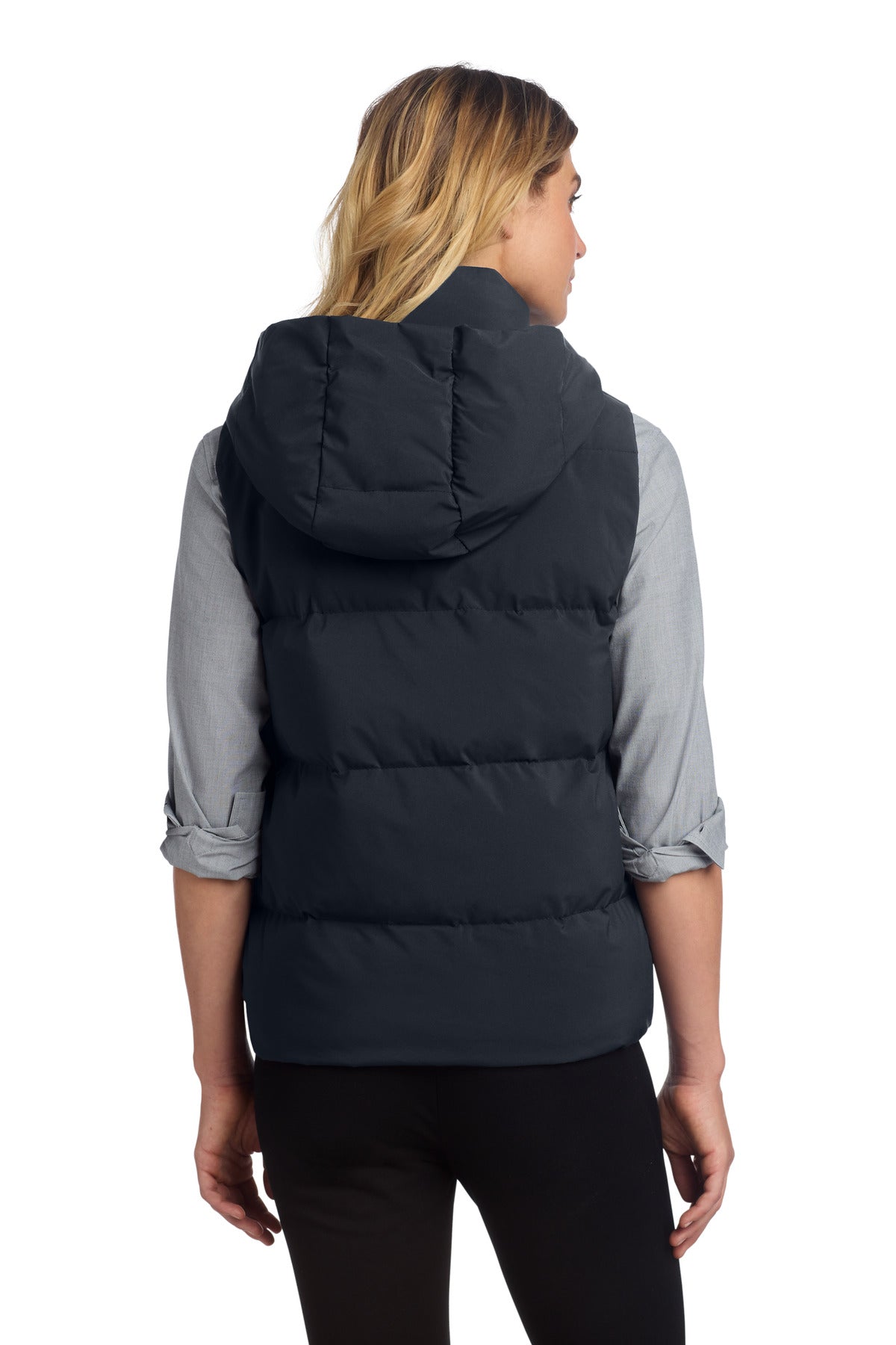 Mercer+Mettle Women's Puffy Vest MM7217 - Night Navy - back
