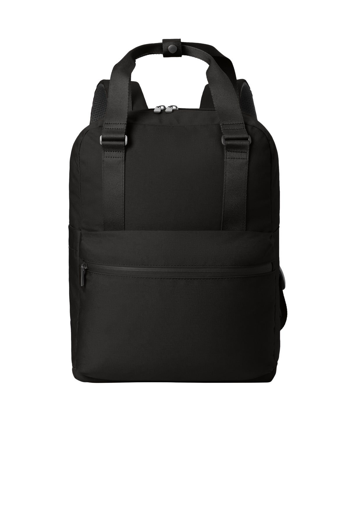 Mercer+Mettle Claremont Handled Backpack MMB211 - Deep Black - front
