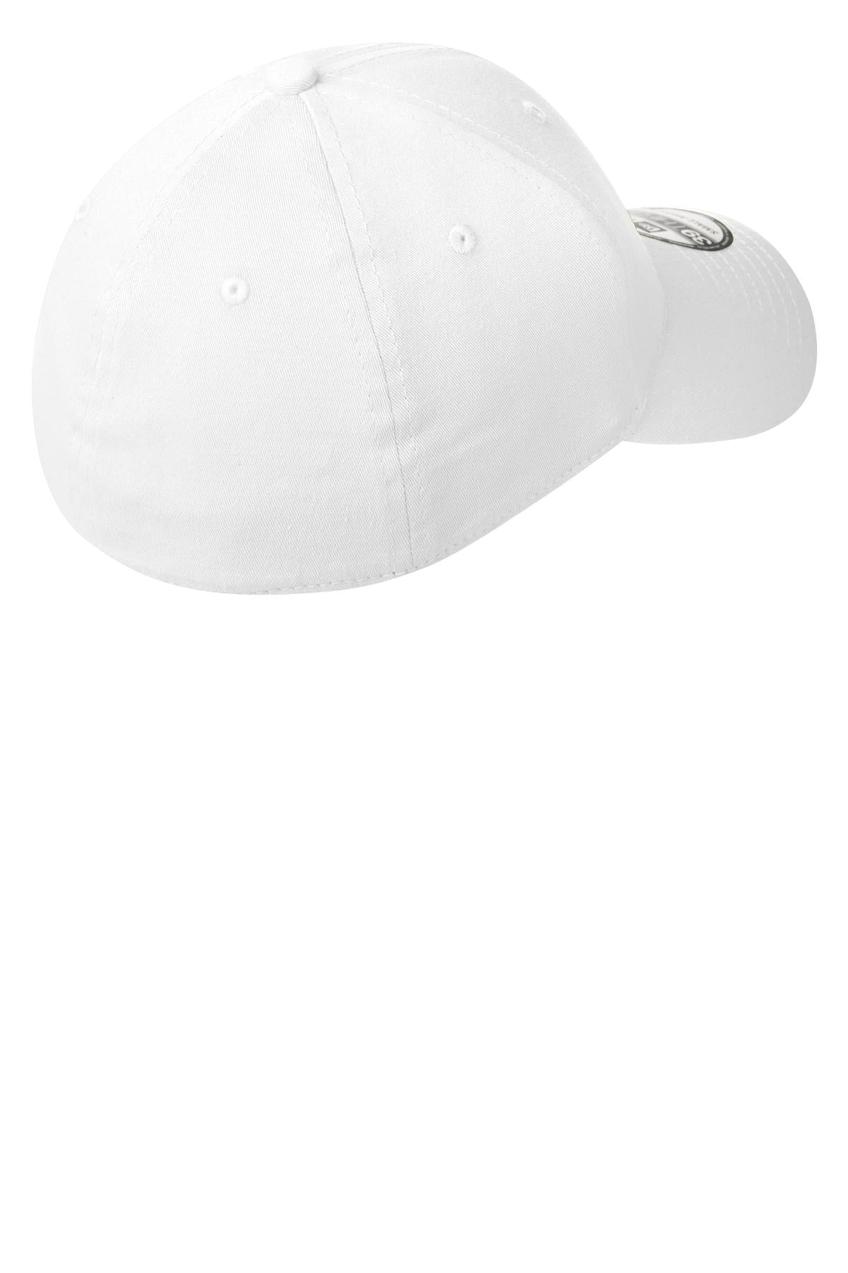 New Era - Structured Stretch Cotton Cap. NE1000 - White - back