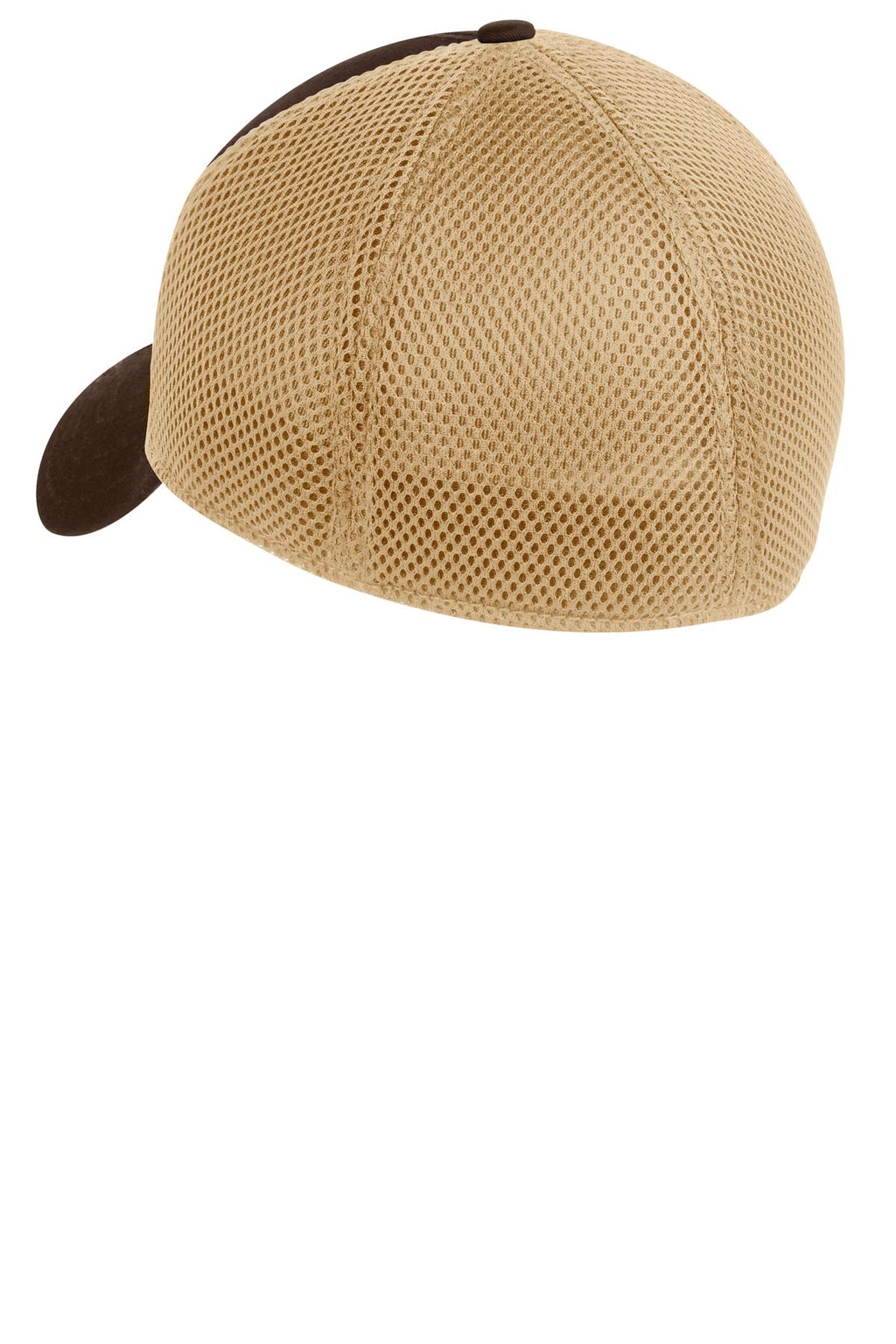 New Era - Stretch Mesh Cap. NE1020 - Chocolate/ Khaki - back