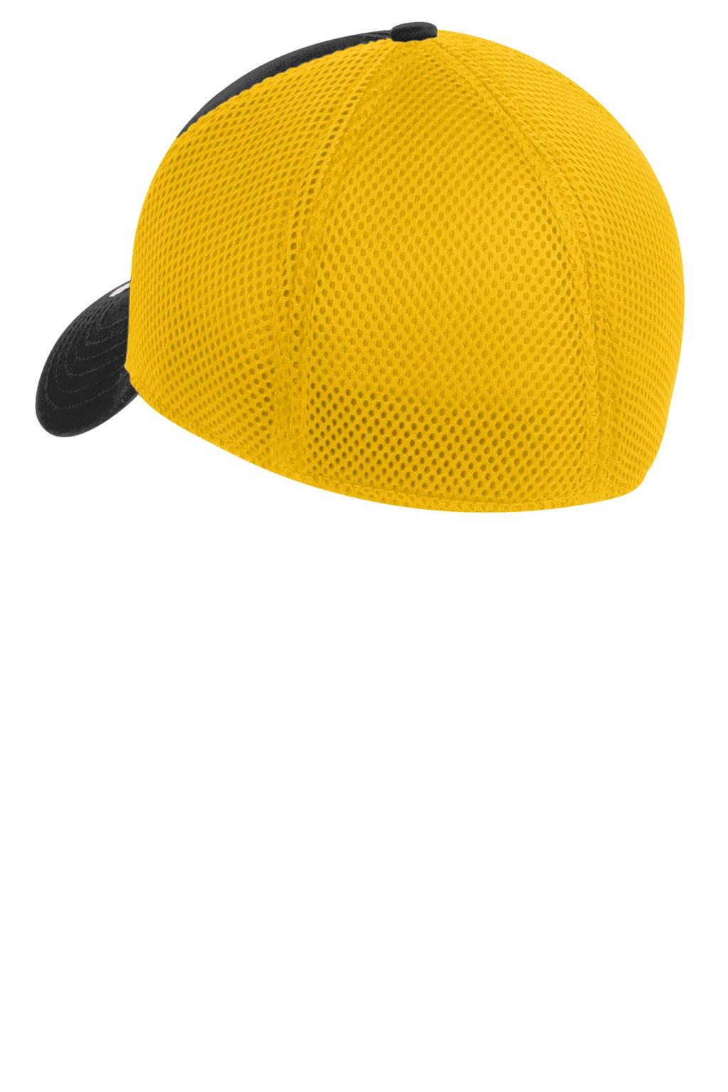 New Era - Stretch Mesh Cap. NE1020 - Black/ Gold - back