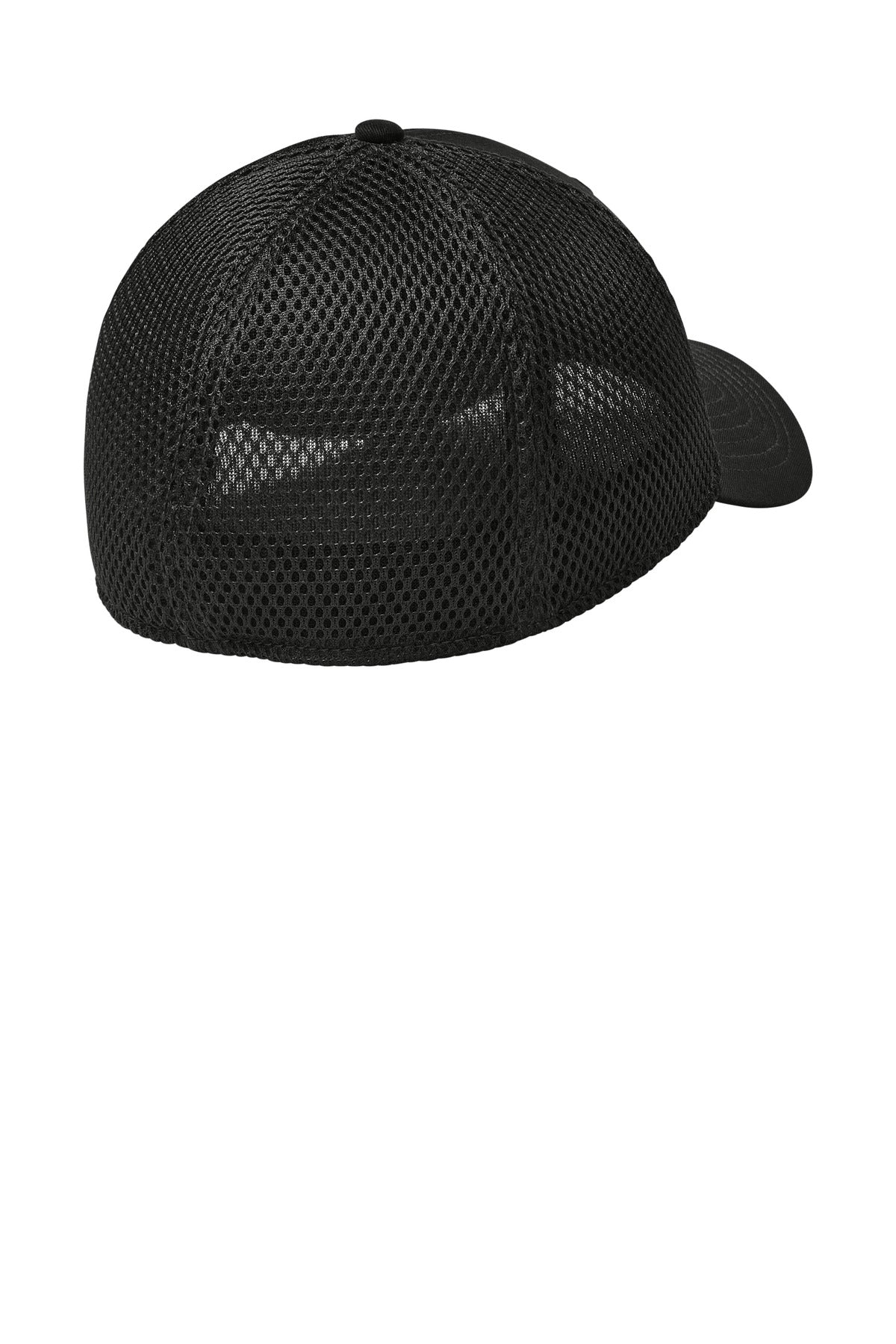New Era - Stretch Mesh Cap. NE1020 - Flag Black/ Black - back