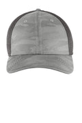 New Era Tonal Camo Stretch Tech Mesh Cap NE1091 - Rainstorm Grey Camo/ Graphite - front