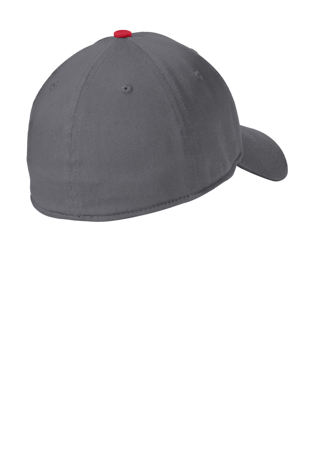 DISCONTINUED New Era Interception Cap. NE1100 - Graphite/ Scarlet - back