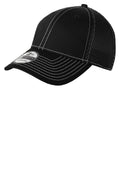 New Era - Stretch Mesh Contrast Stitch Cap. NE1120 - Black/ White - front