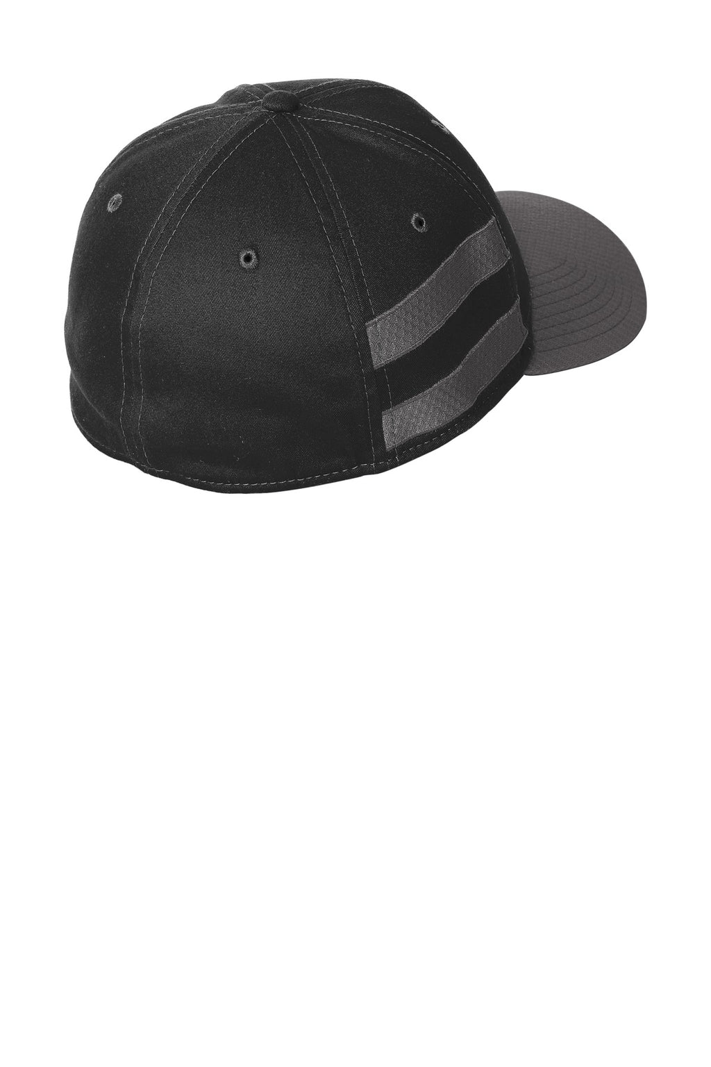 DISCONTINUED New Era Stretch Cotton Striped Cap NE1122 - Black/ Graphite - back