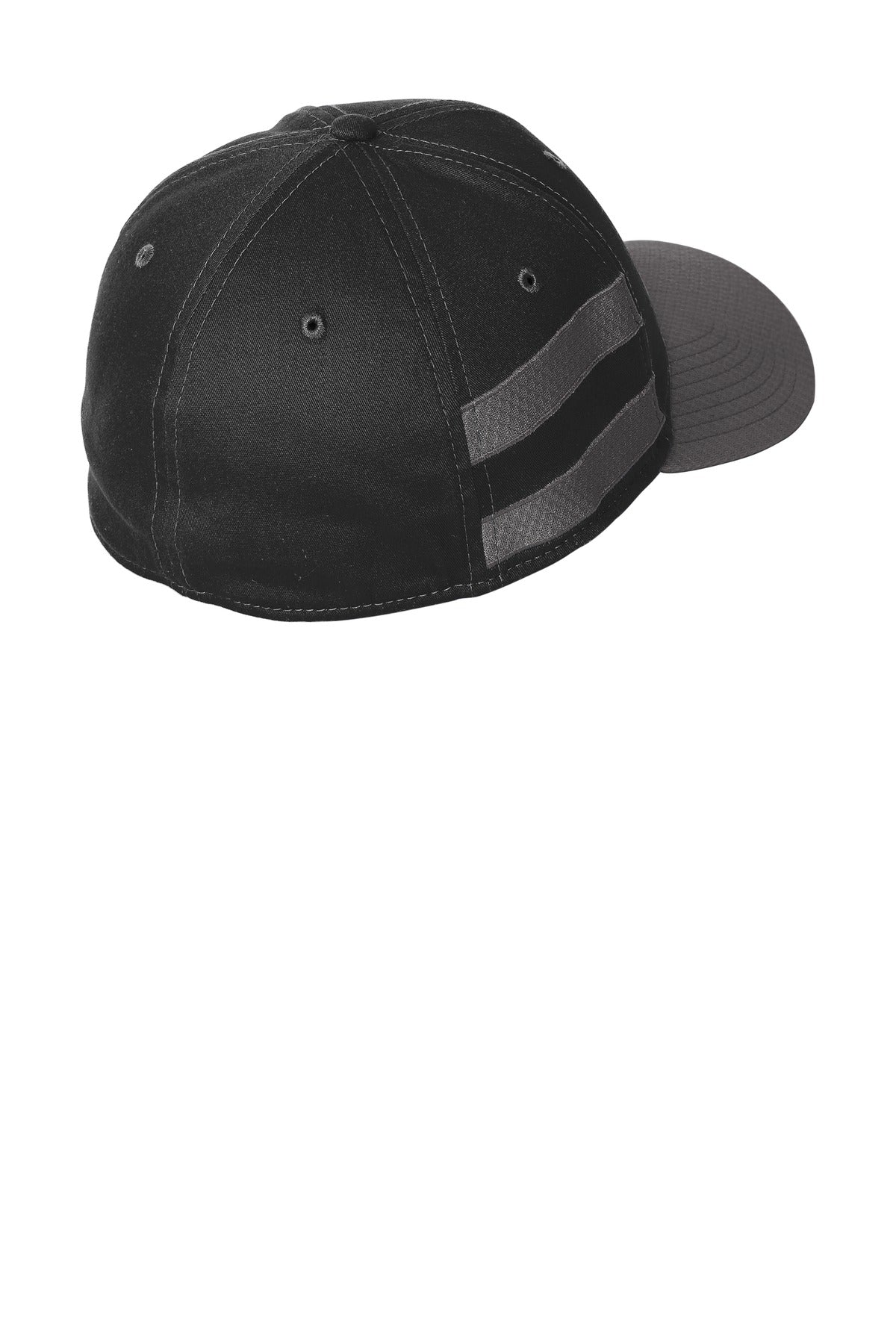 DISCONTINUED New Era Stretch Cotton Striped Cap NE1122 - Black/ Graphite - back
