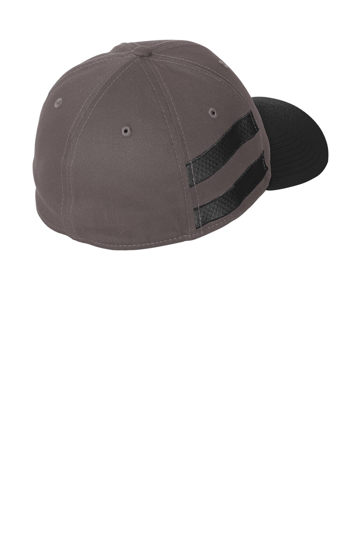 DISCONTINUED New Era Stretch Cotton Striped Cap NE1122 - Graphite/ Black - back