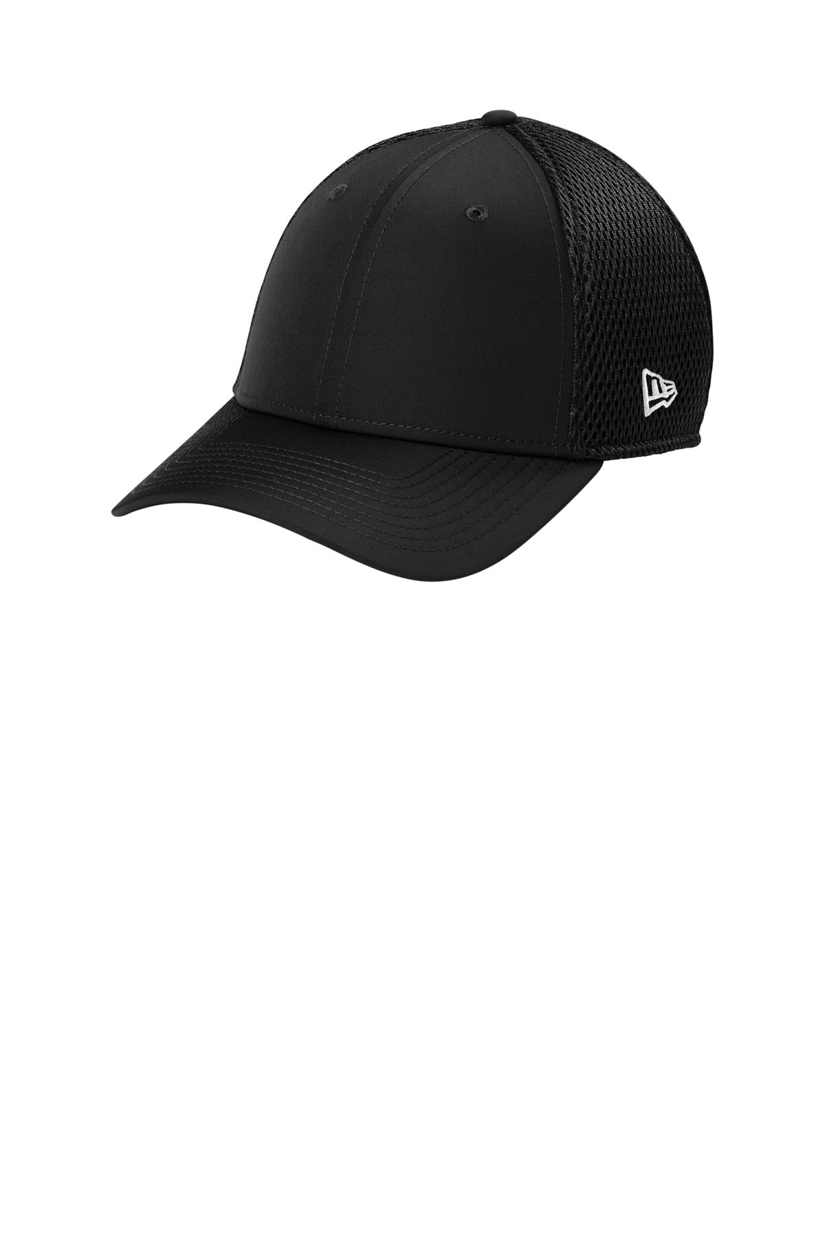 New Era 39THIRTY Performance Stretch Mesh Cap NE1130 - Black - front
