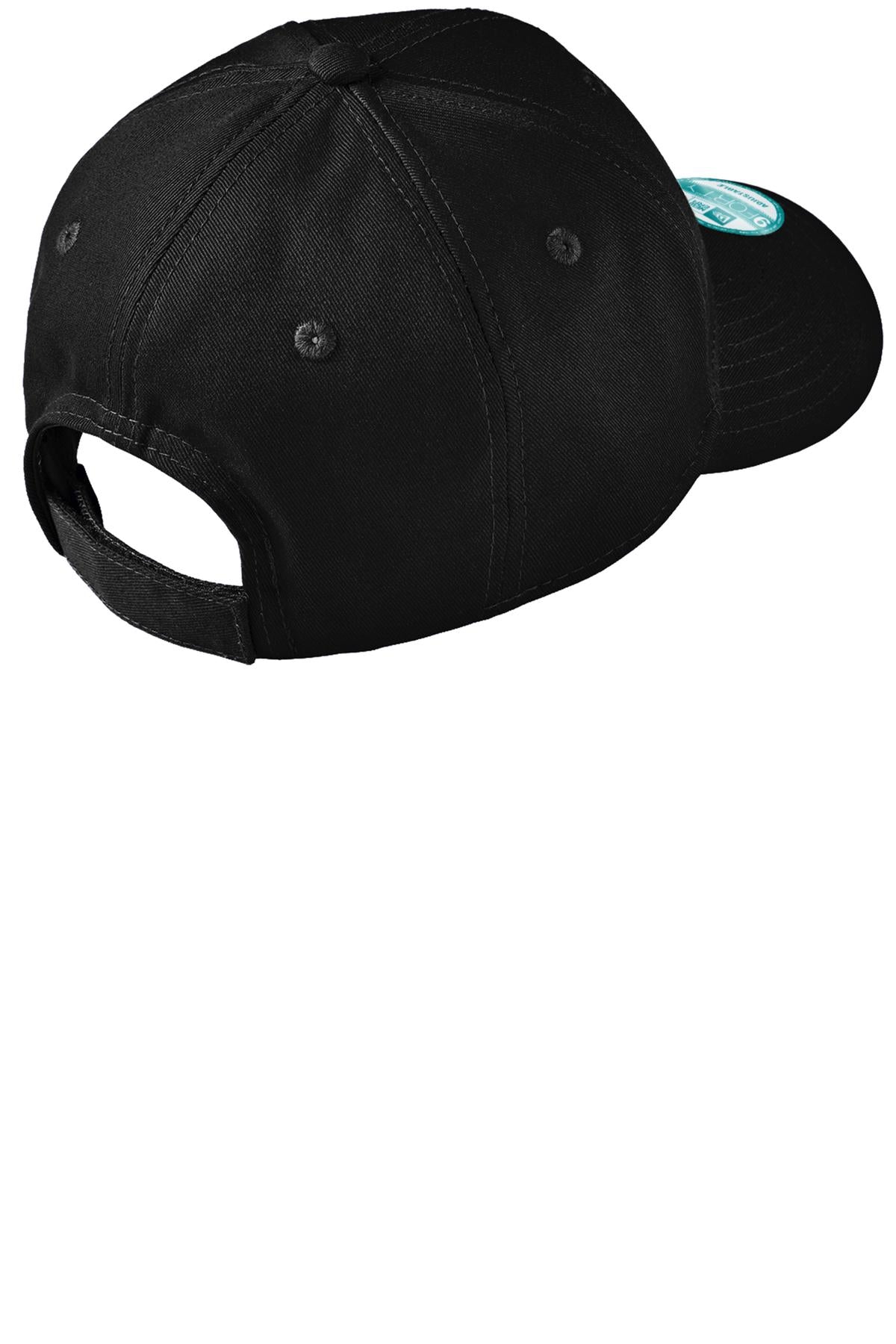 New Era - Adjustable Structured Cap. NE200 - Black - back