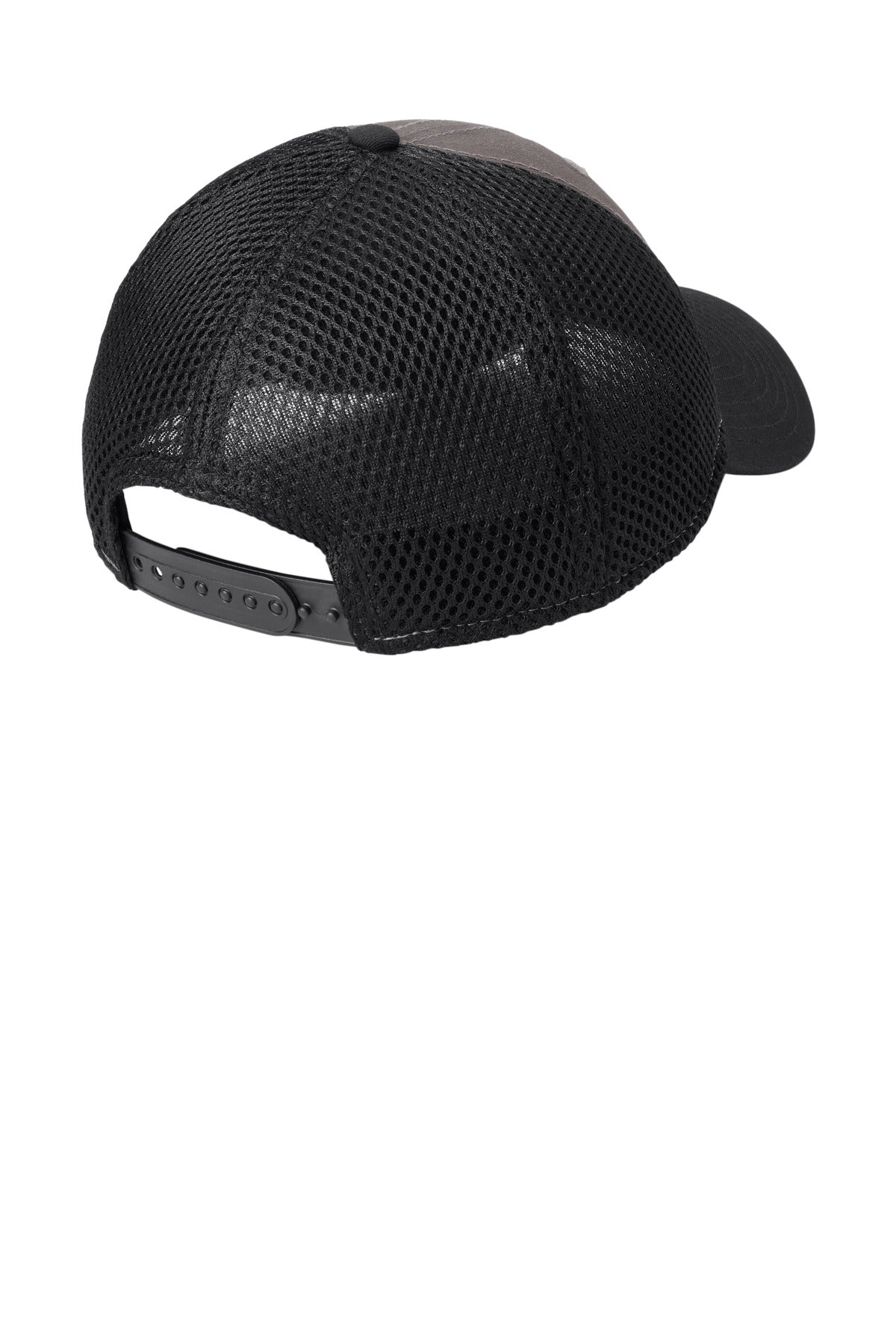 New Era Snapback Contrast Front Mesh Cap. NE204 - Charcoal/ Black - back