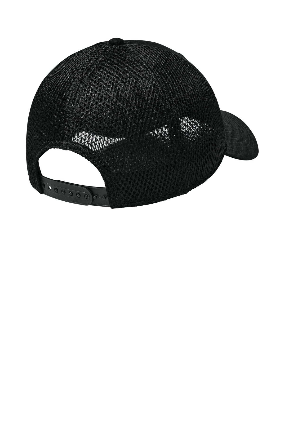 New Era Snapback Contrast Front Mesh Cap. NE204 - Flag Black/ Black - back