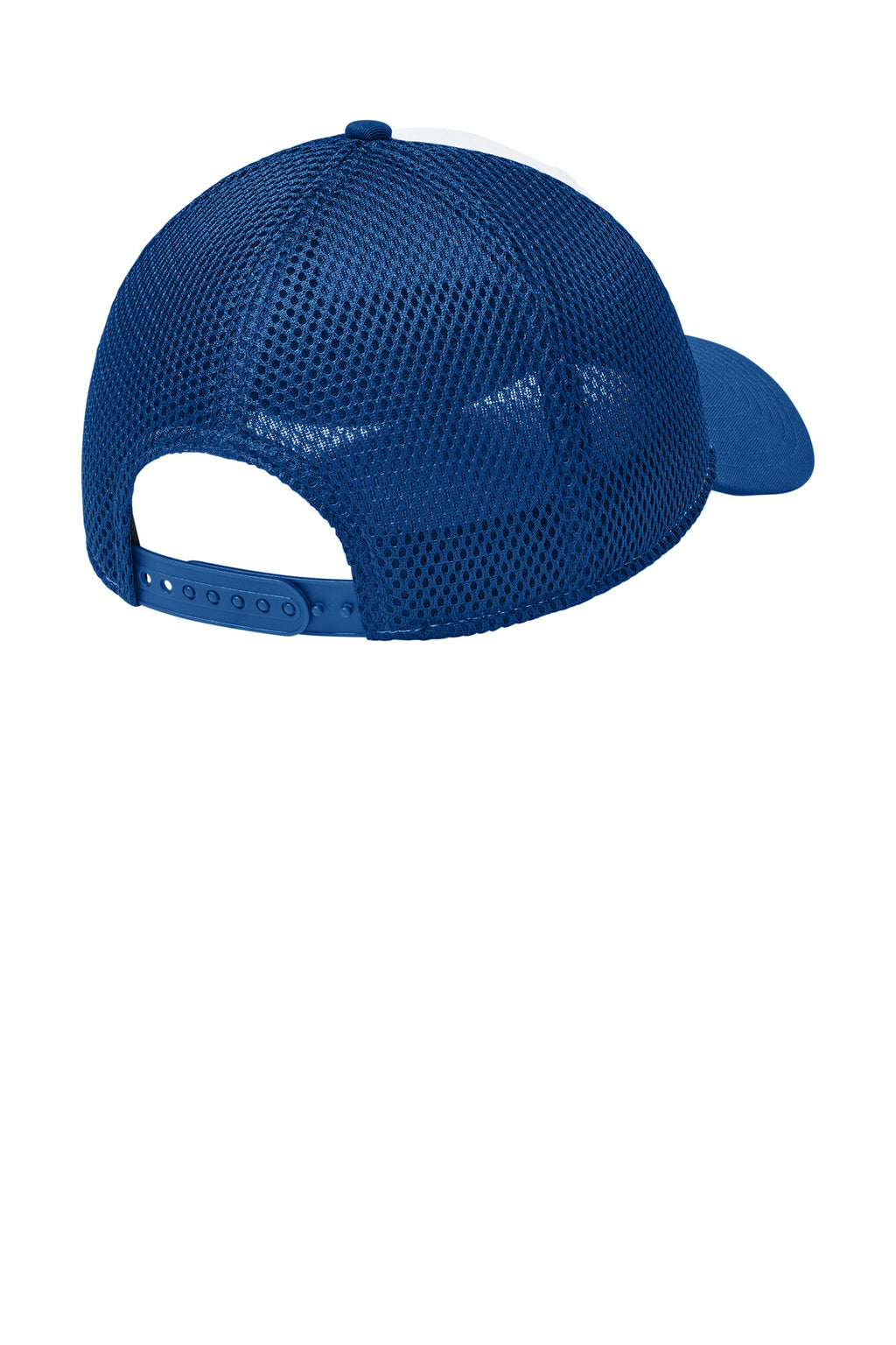 New Era Snapback Contrast Front Mesh Cap. NE204 - Flag White/ Royal - back