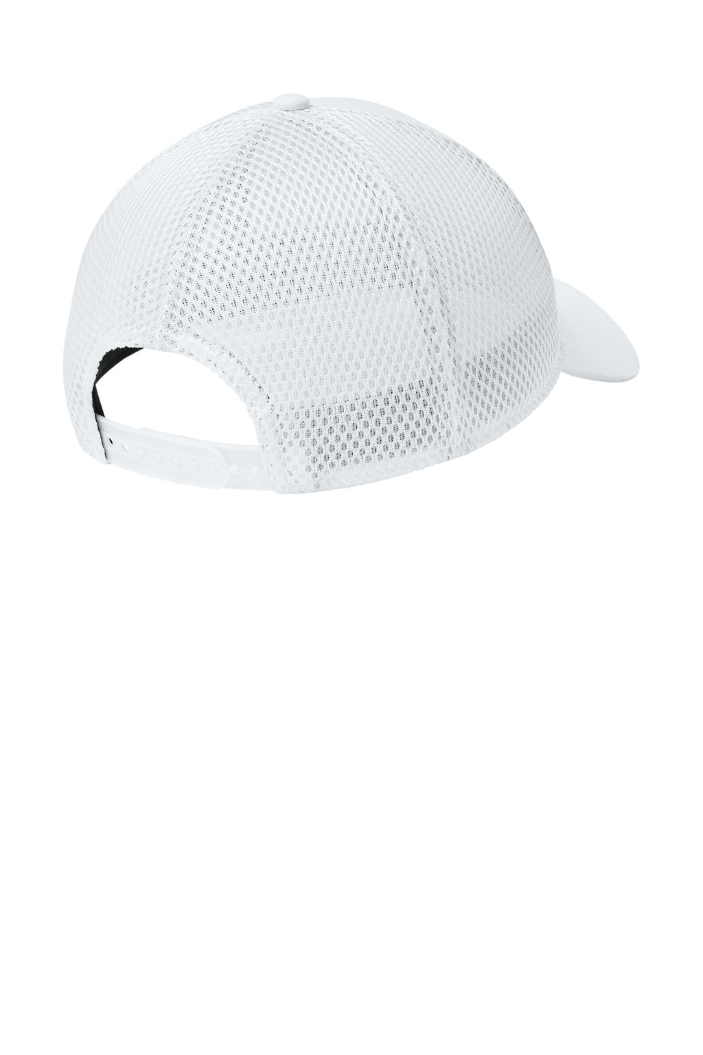 New Era Snapback Contrast Front Mesh Cap. NE204 - Flag White/ White - back