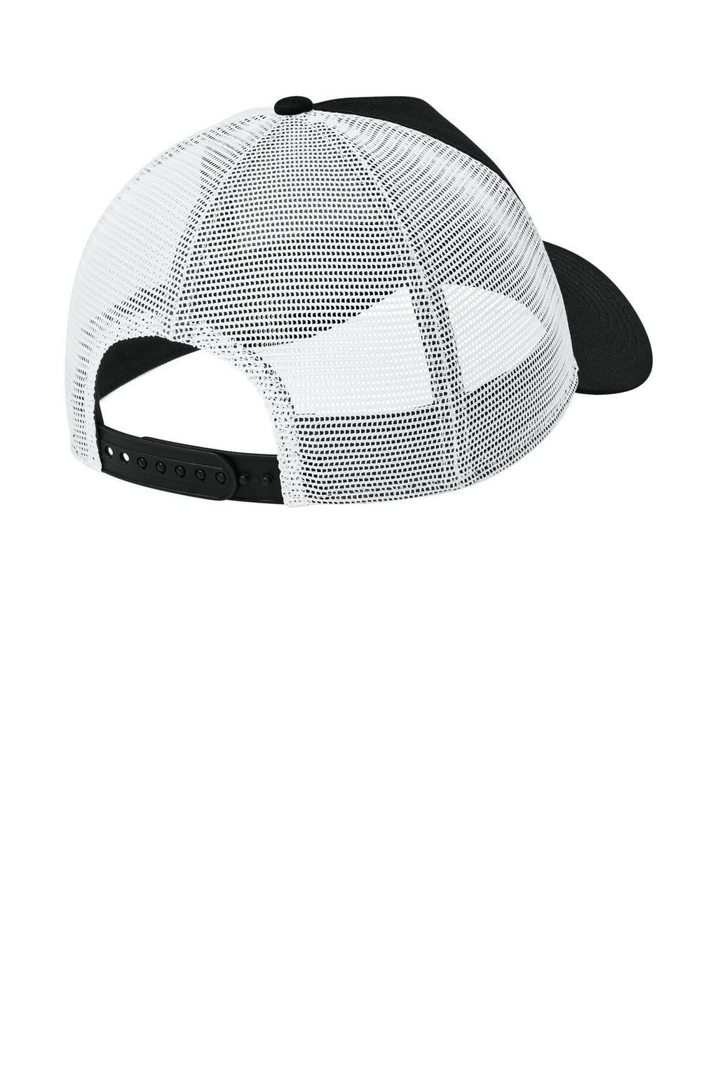 New Era Snapback Trucker Cap. NE205 - Flag Black/ White - back