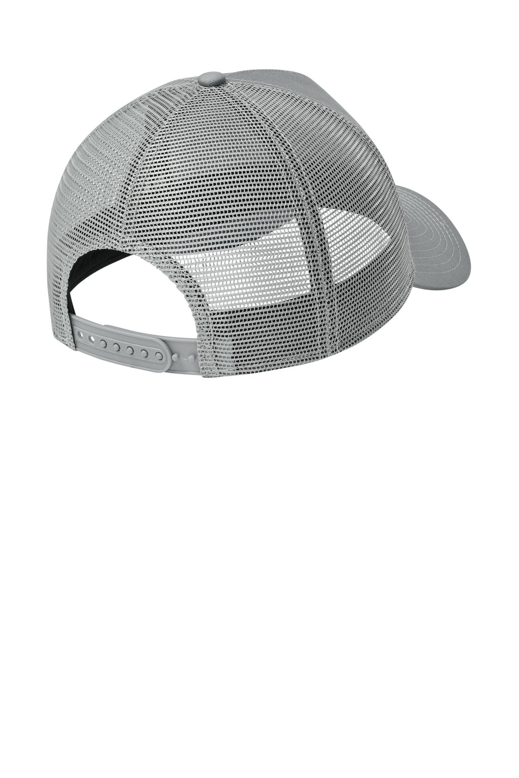 New Era Snapback Trucker Cap. NE205 - Flag Grey/ Grey - back