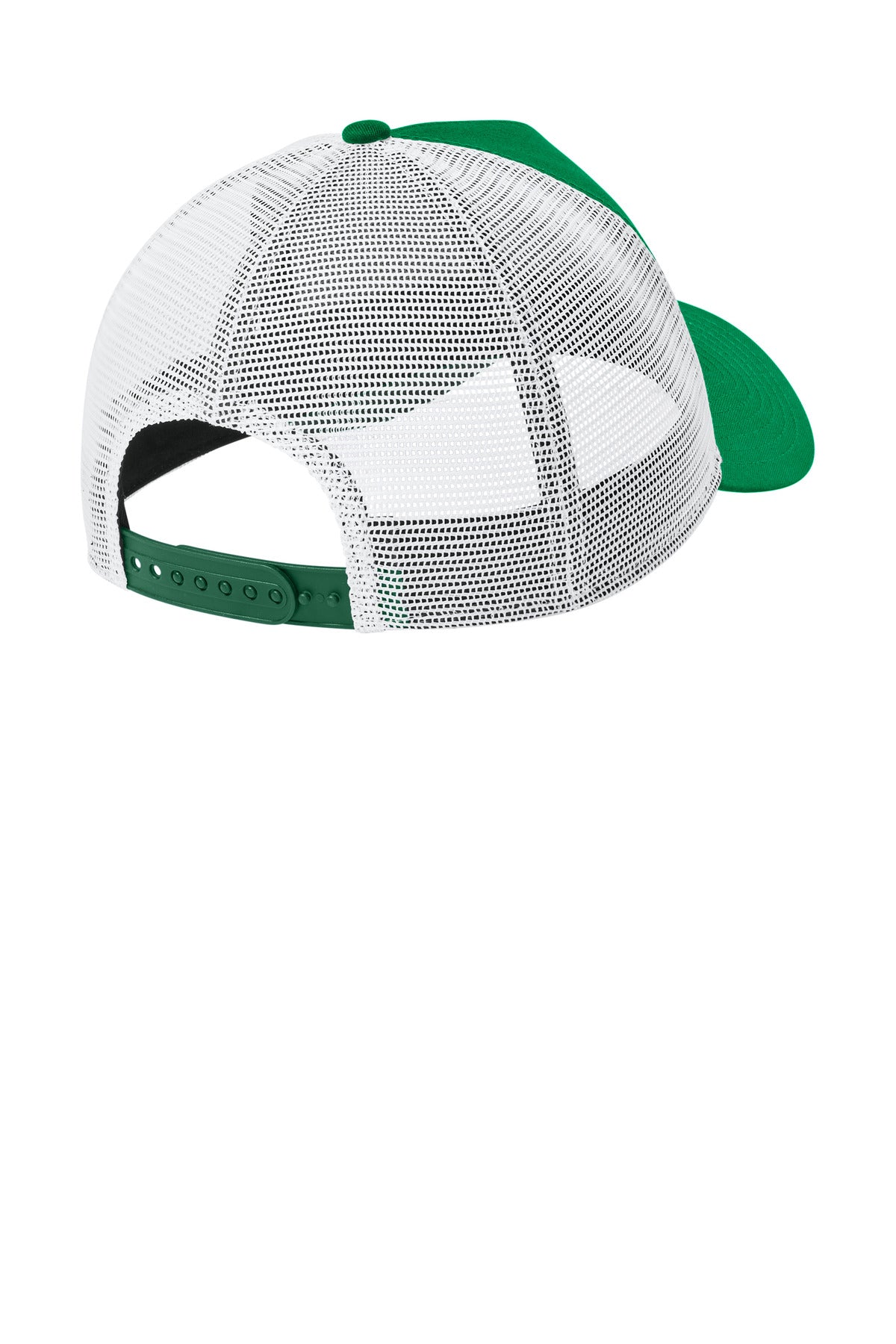 New Era Snapback Trucker Cap. NE205 - Flag Kelly/ White - back