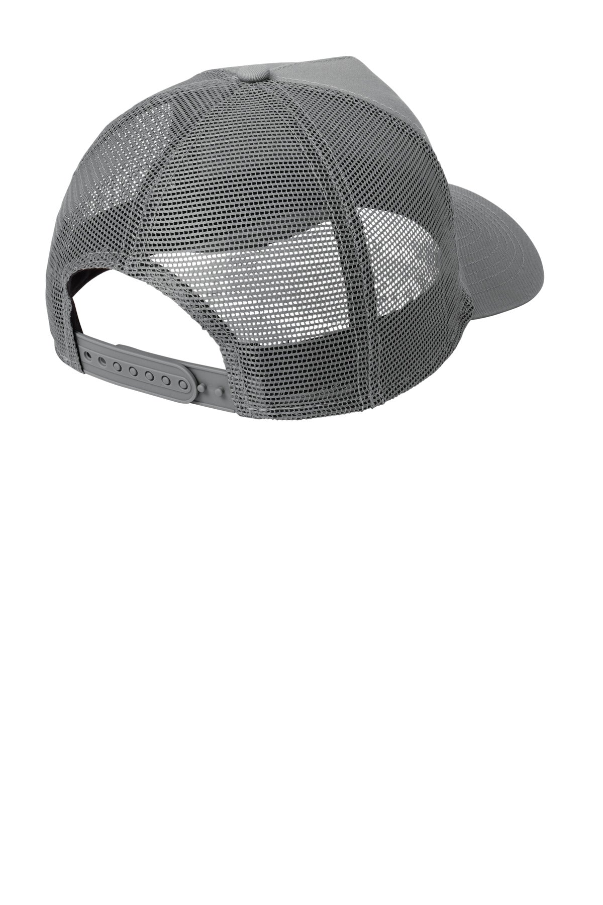 New Era Snapback Trucker Cap. NE205 - Grey/ Grey - back