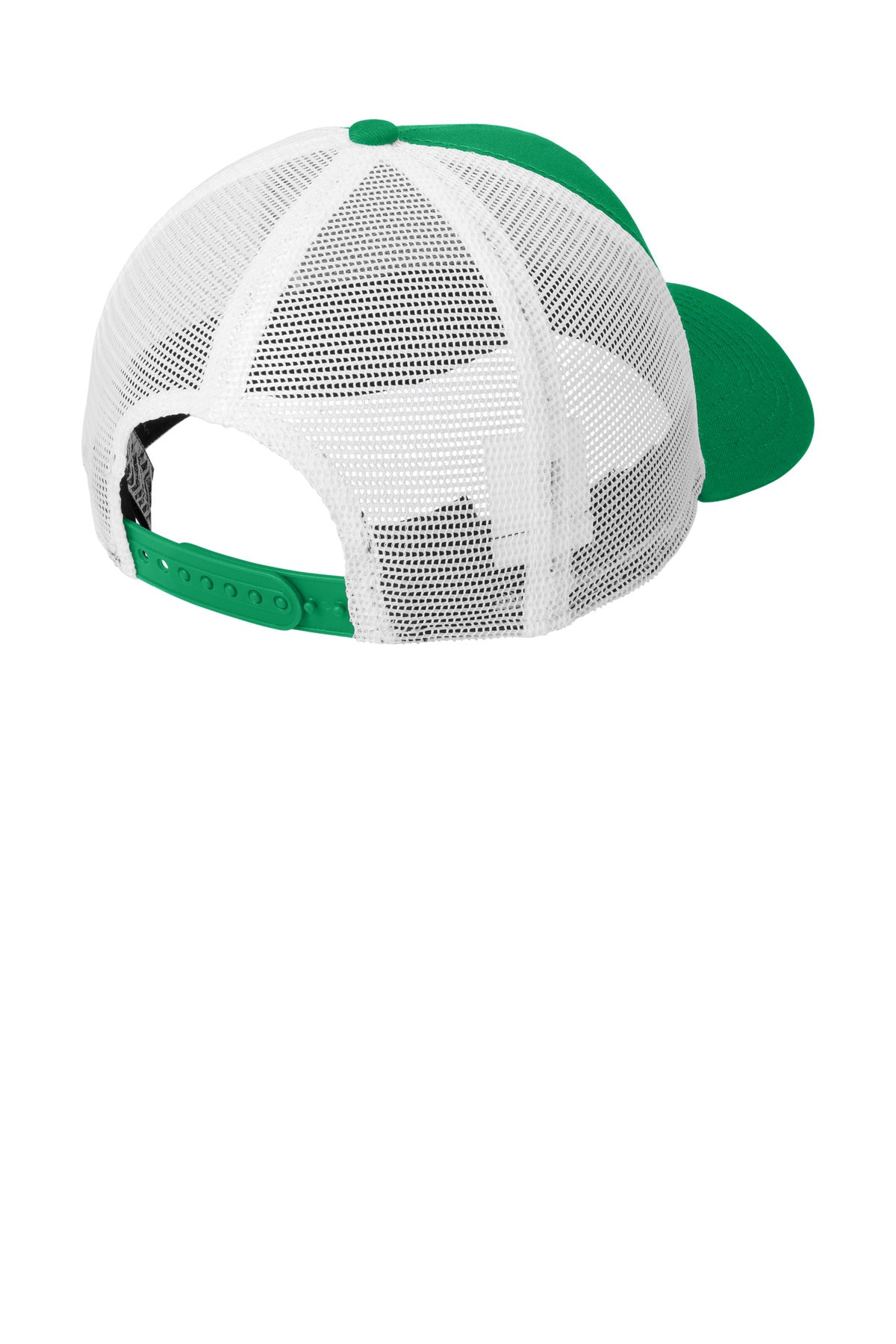 New Era Snapback Trucker Cap. NE205 - Kelly/ White - back