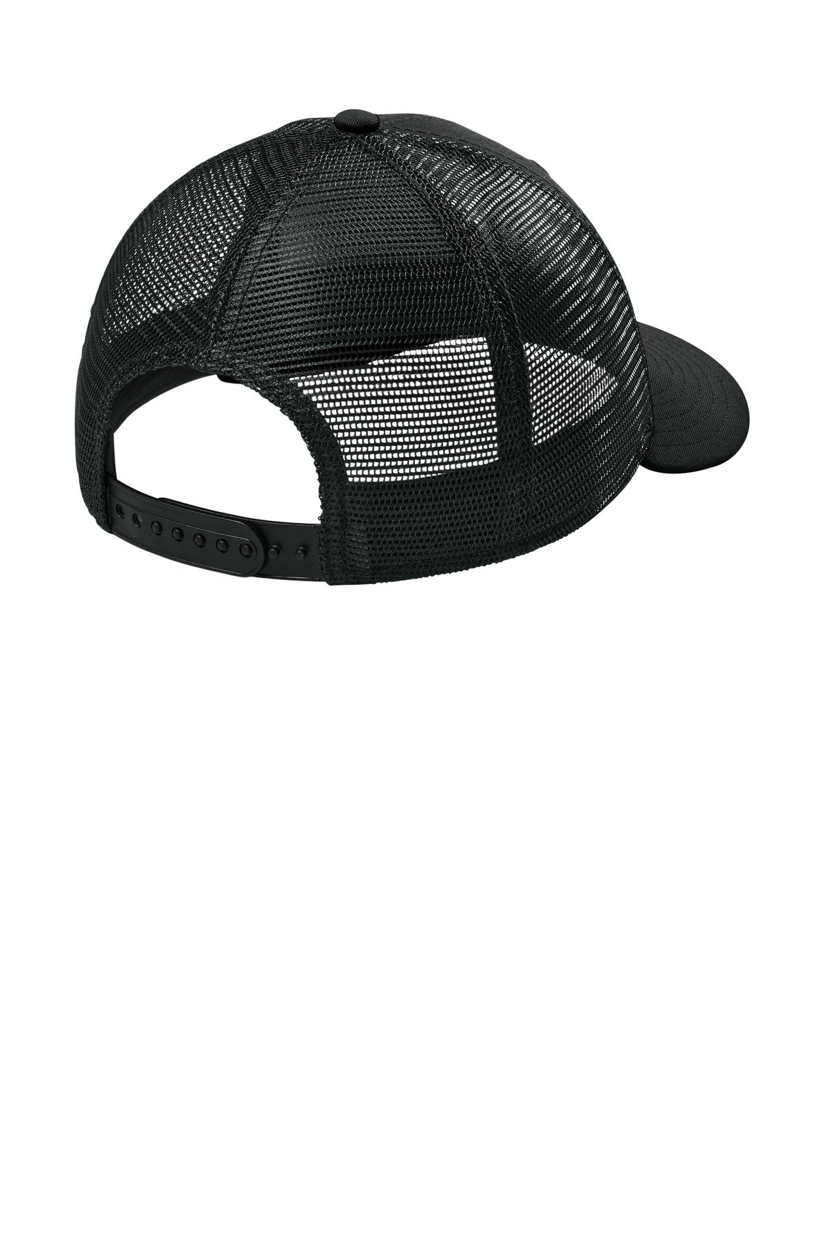 New Era Snapback Low Profile Trucker Cap NE207 - Flag Black - back