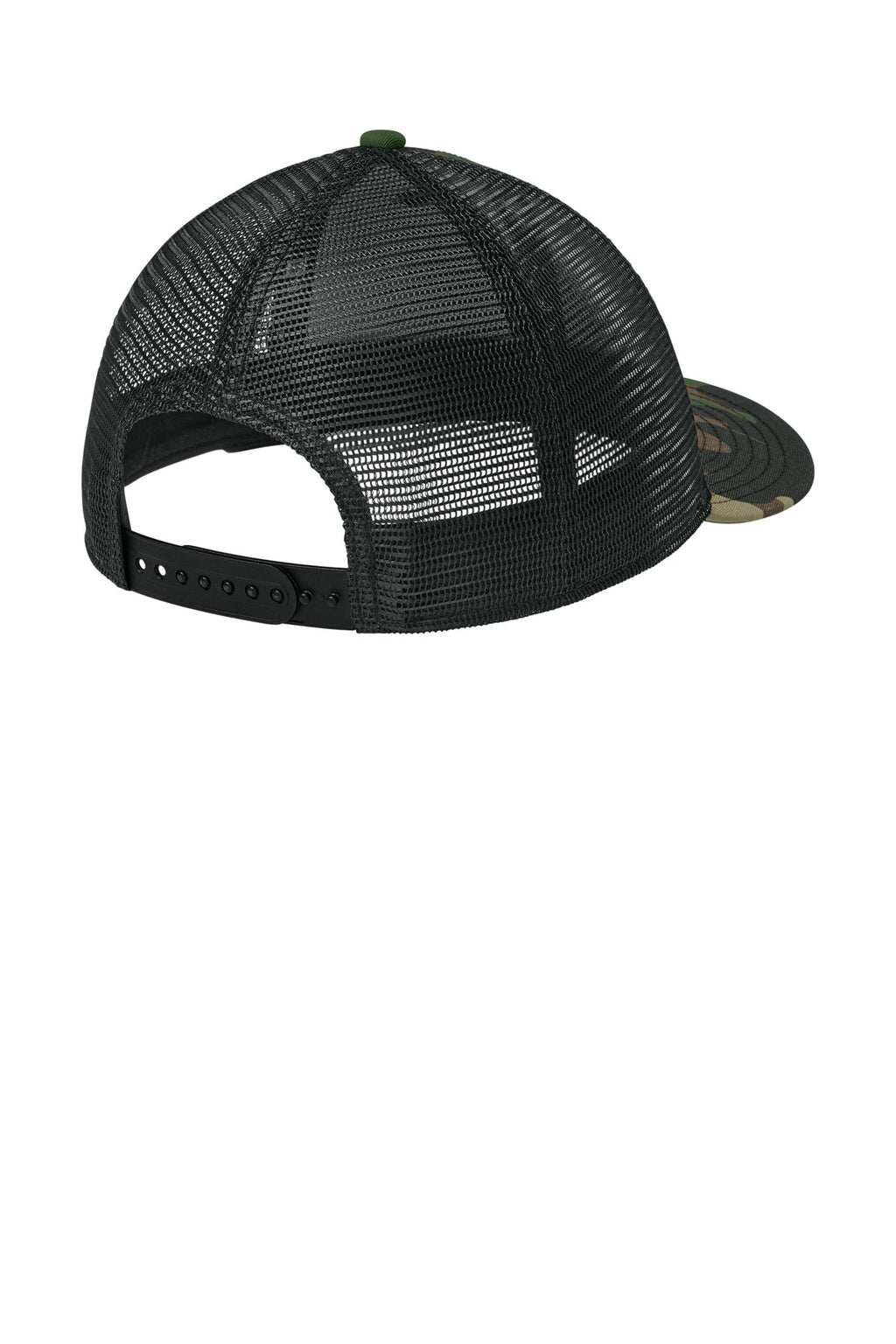New Era Snapback Low Profile Trucker Cap NE207 - Flag Camo/ Black - back