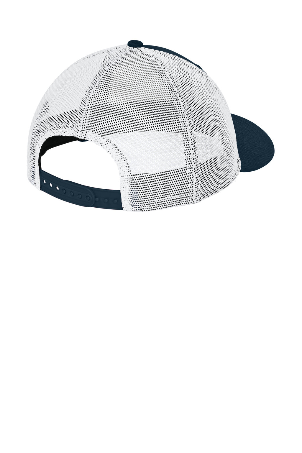 New Era Snapback Low Profile Trucker Cap NE207 - Flag Deep Navy/ White - back