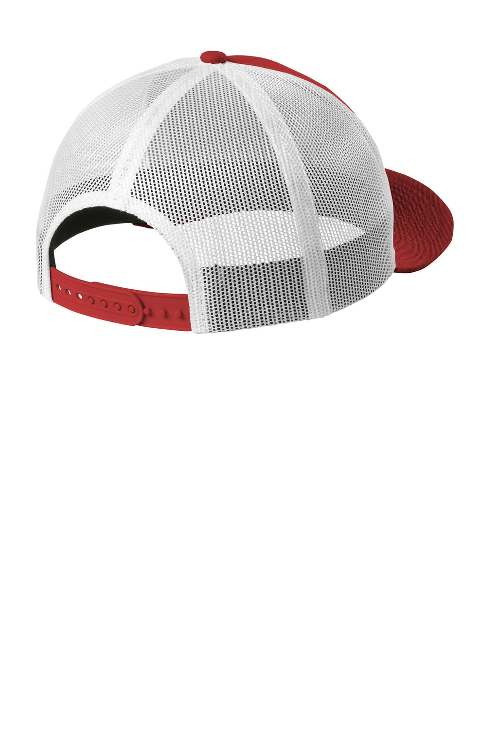 New Era Snapback Low Profile Trucker Cap NE207 - Scarlet/ White - back