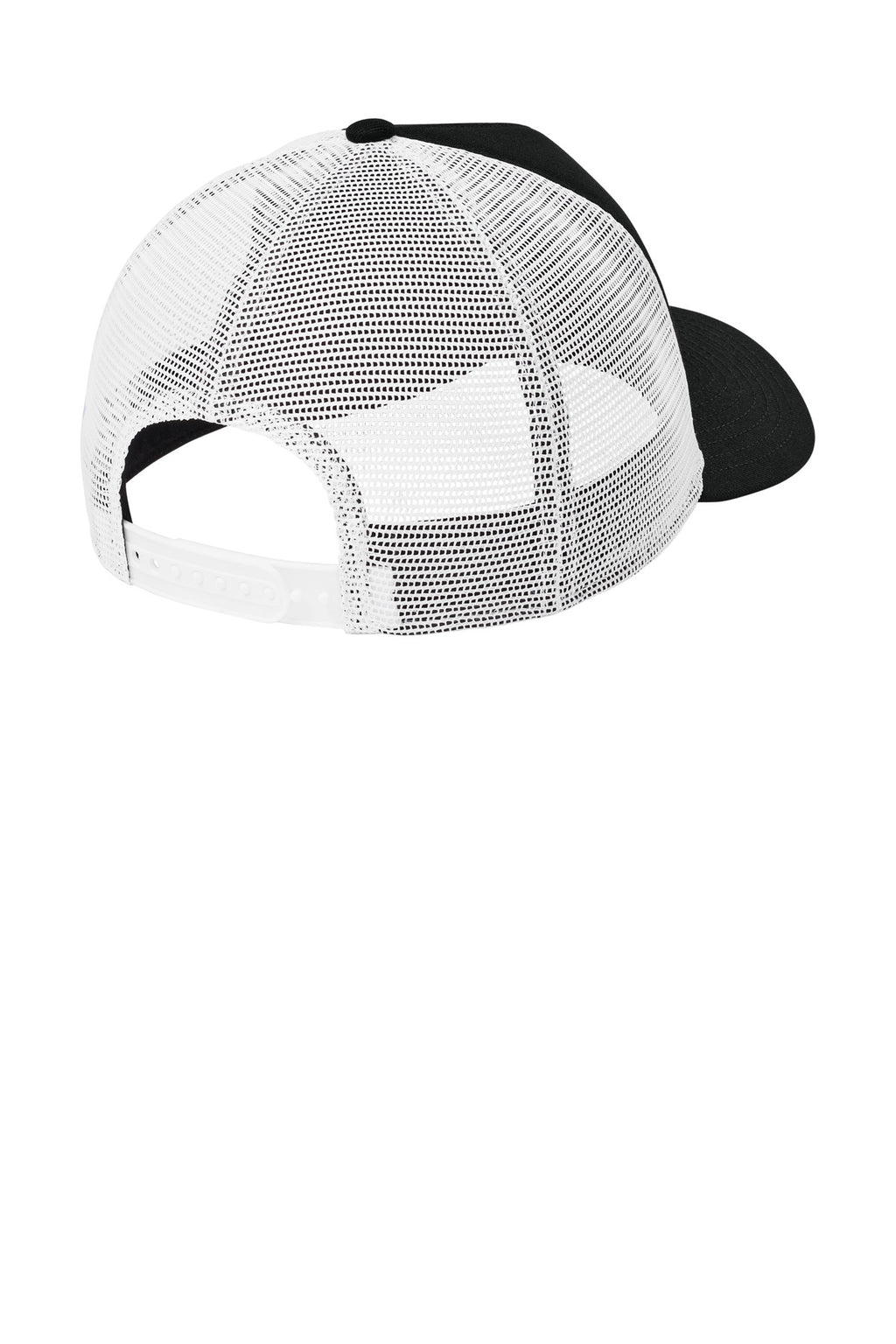 New Era A-Frame Snapback Mesh Back Cap NE212 - Flag Black/ White - back