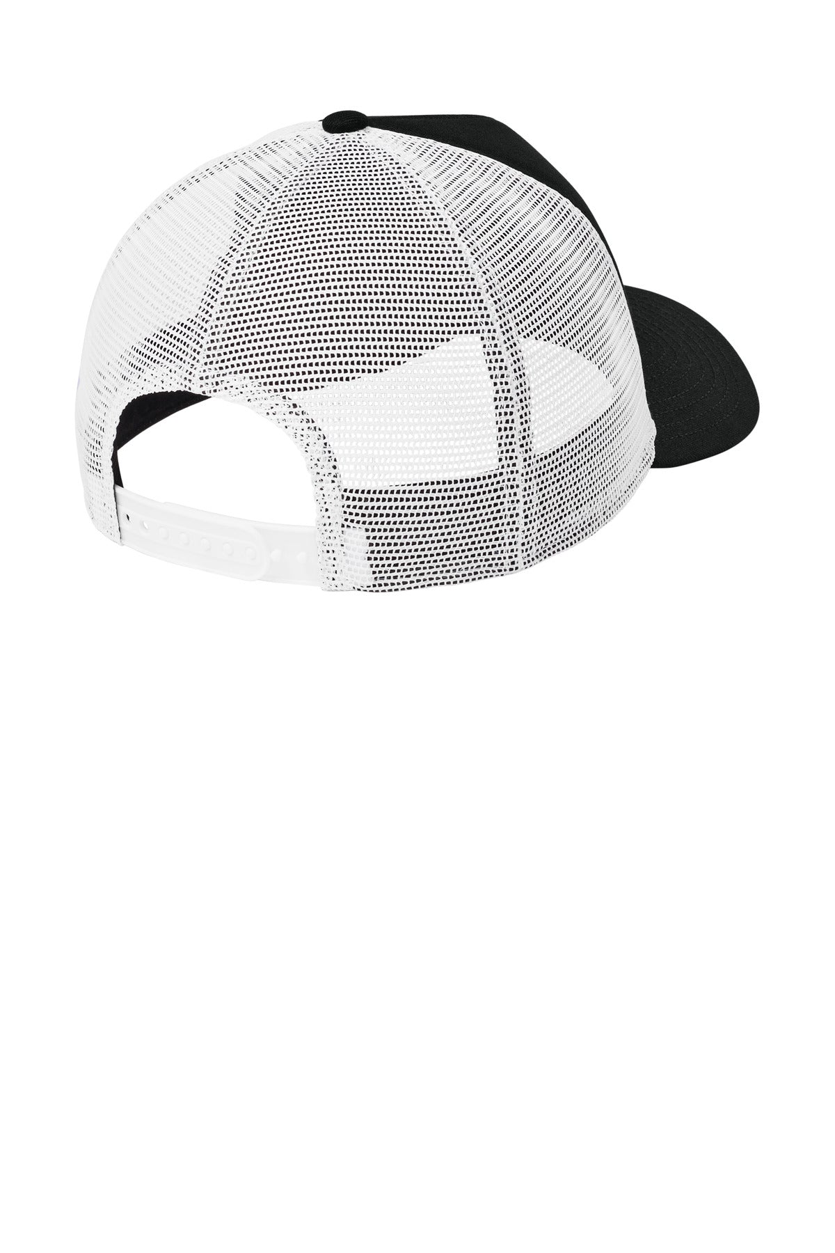 New Era A-Frame Snapback Mesh Back Cap NE212 - Flag Black/ White - back