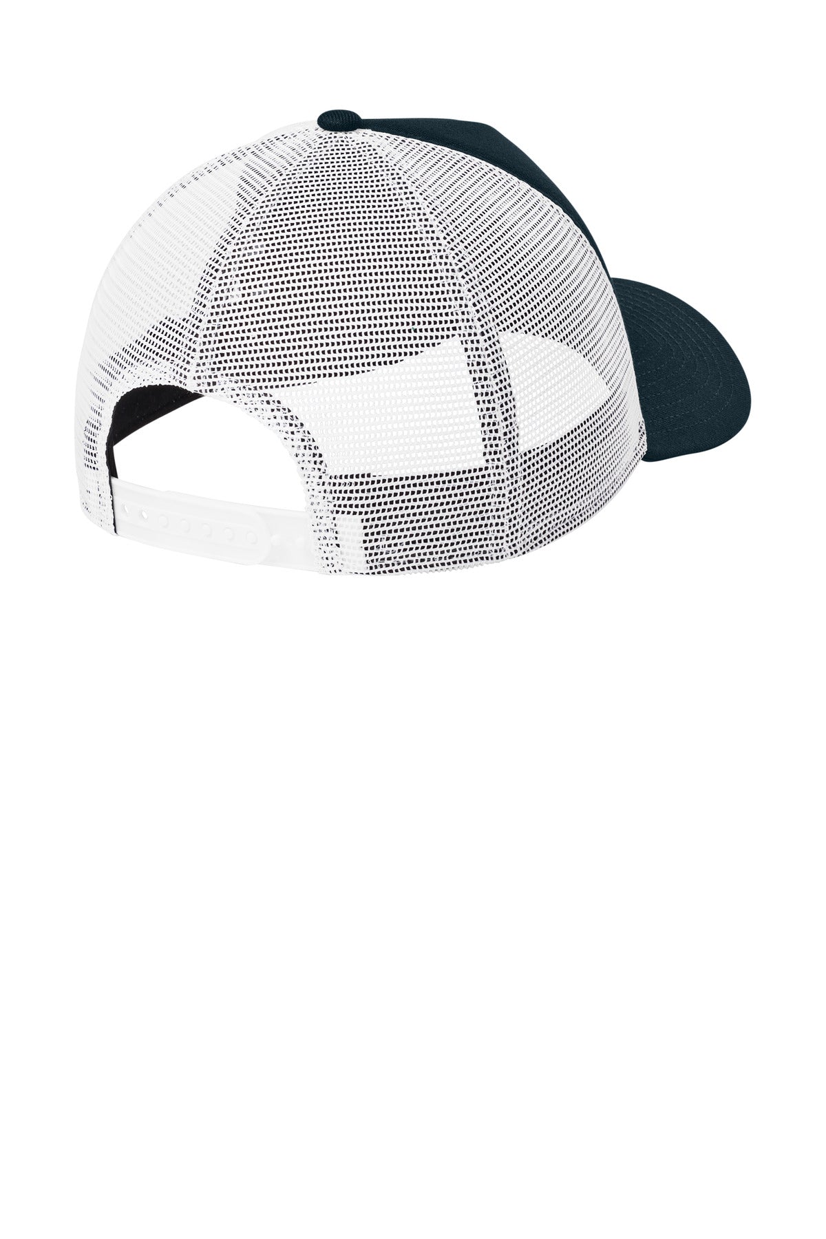 New Era A-Frame Snapback Mesh Back Cap NE212 - Flag Deep Navy/ White - back