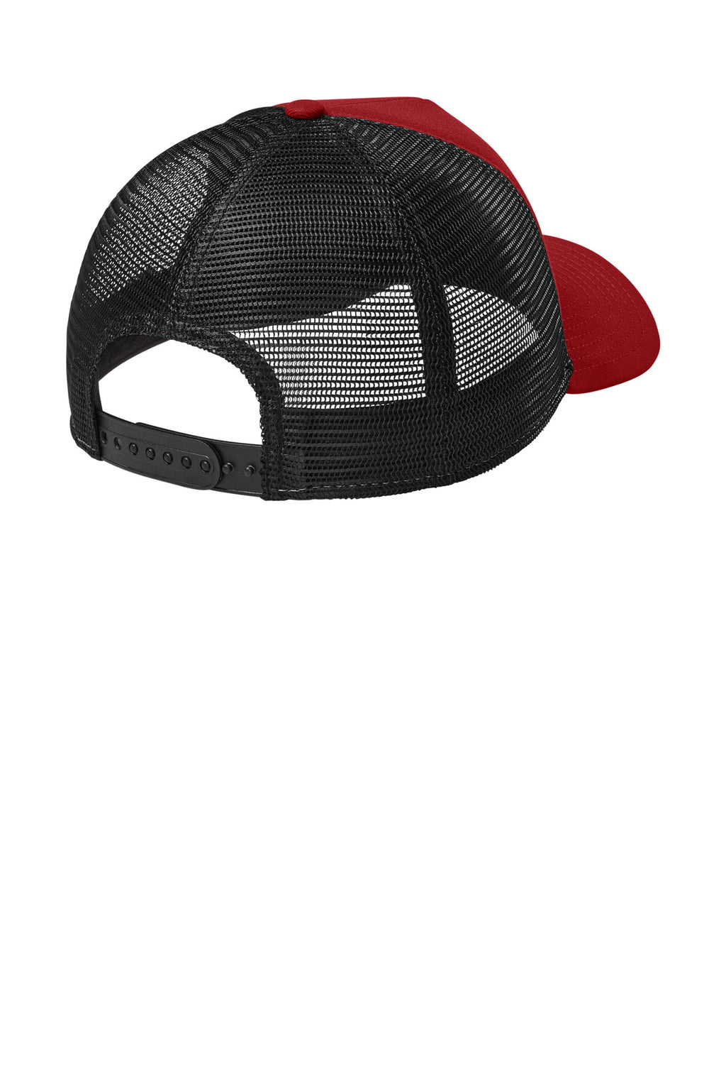 New Era A-Frame Snapback Mesh Back Cap NE212 - Flag Scarlet/ Black - back