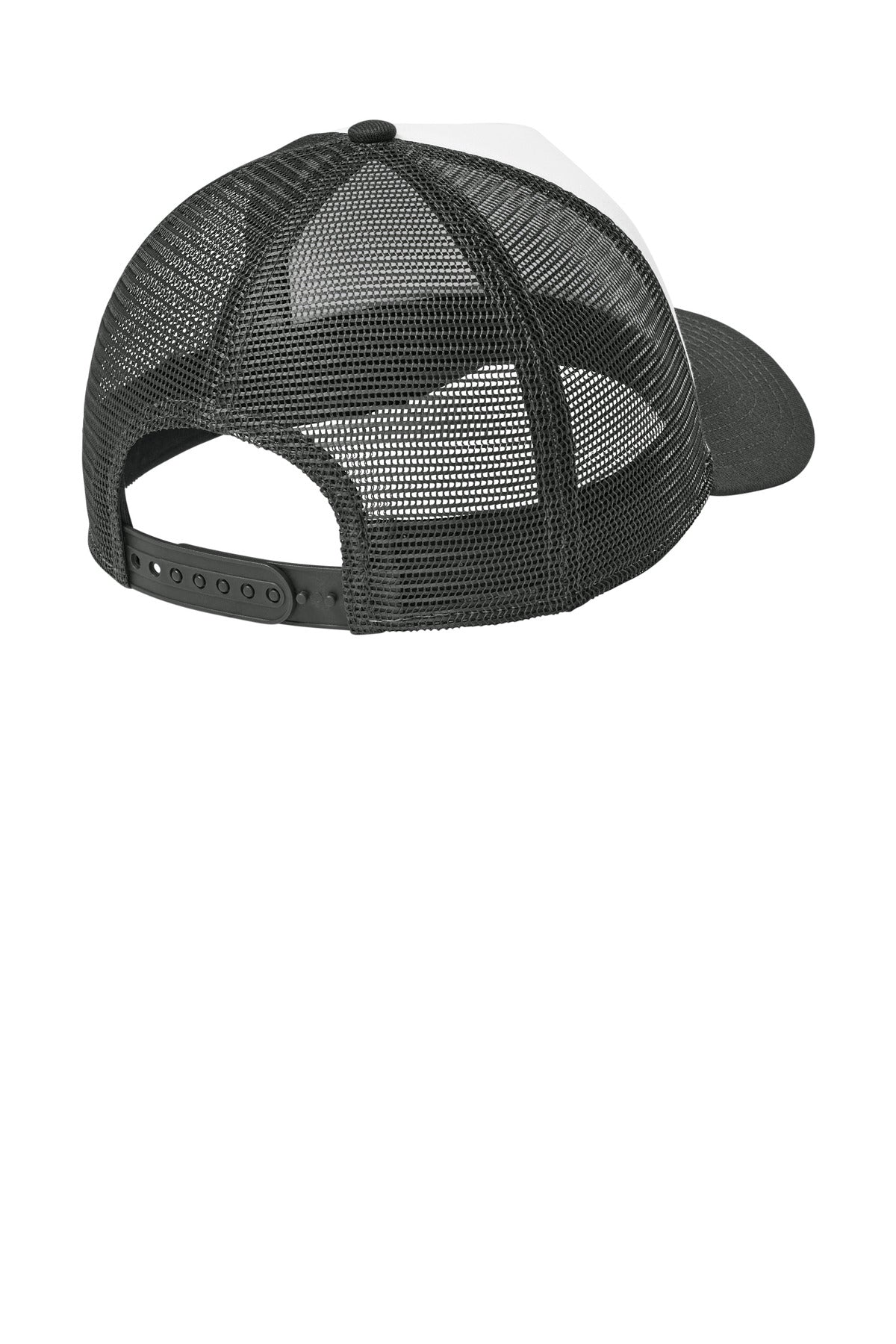 New Era A-Frame Snapback Mesh Back Cap NE212 - Flag White/ Graphite/ Graphite - back