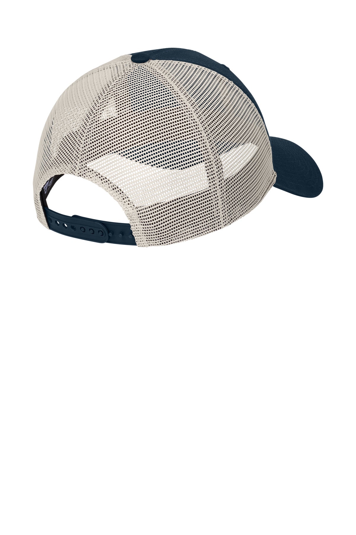 New Era 9TWENTY Unstructured Mesh Snapback Cap NE215 - Deep Navy/ Stone - back
