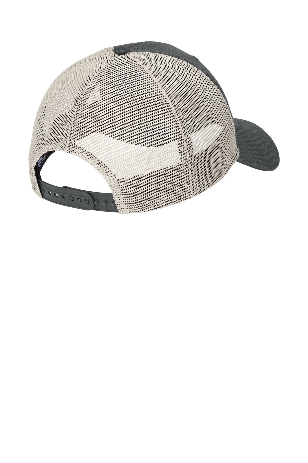 New Era 9TWENTY Unstructured Mesh Snapback Cap NE215 - Graphite/ Stone - back