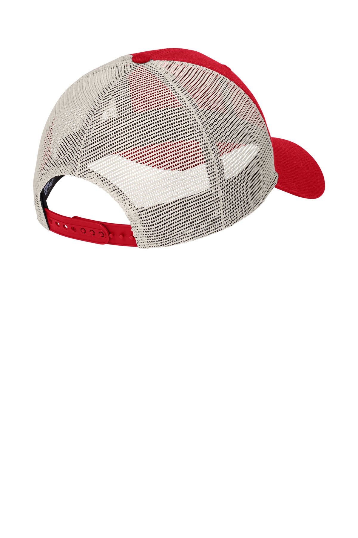 New Era 9TWENTY Unstructured Mesh Snapback Cap NE215 - Scarlet/ Stone - back