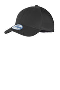 New Era Youth Stretch Mesh Cap. NE302 - Black/ Black - front