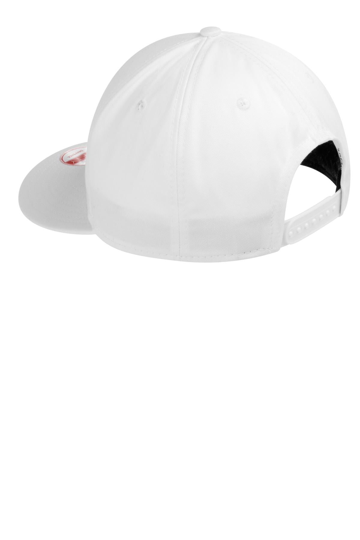 New Era - Flat Bill Snapback Cap. NE400 - White - back