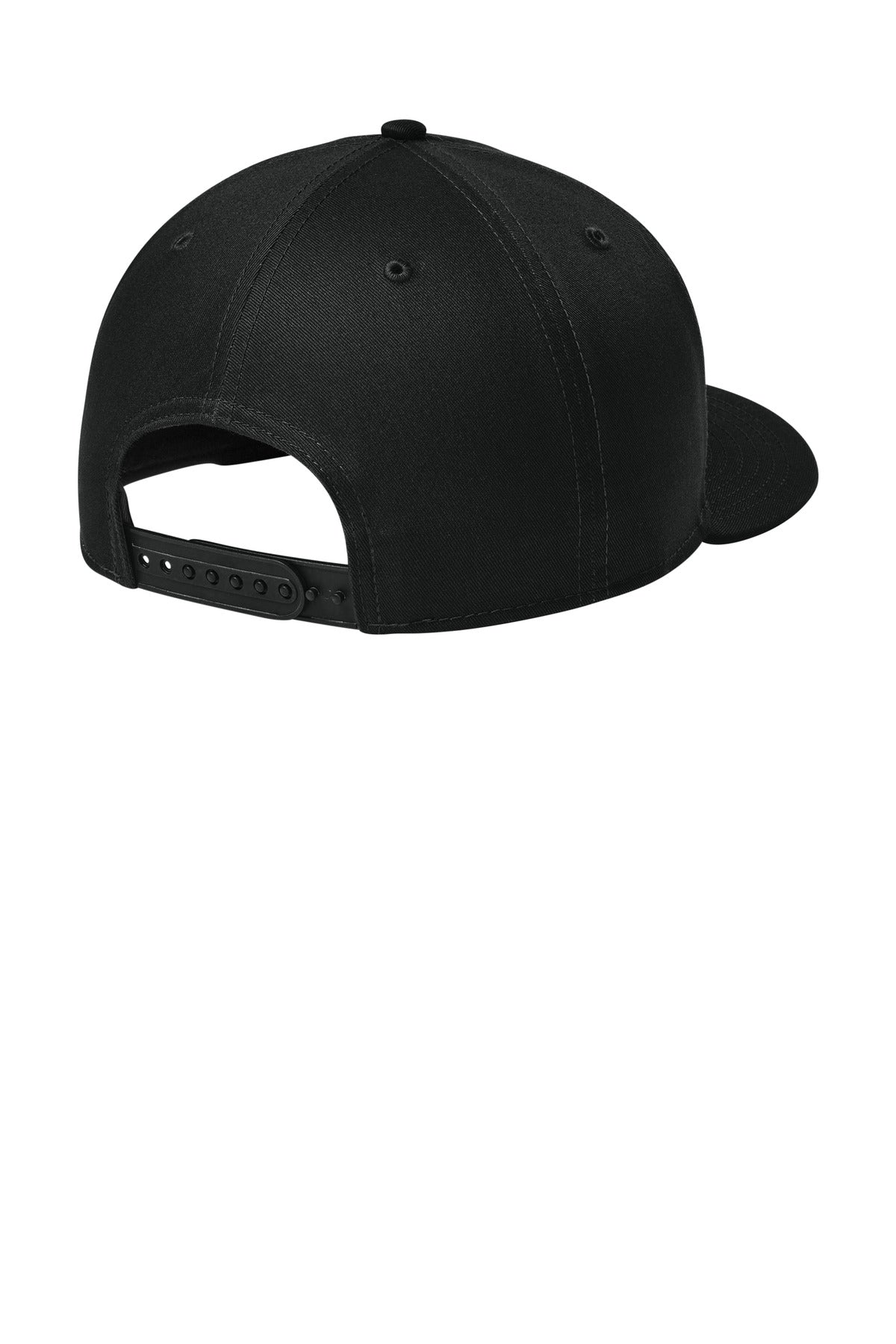 New Era - Flat Bill Snapback Cap. NE400 - Flag Black - back