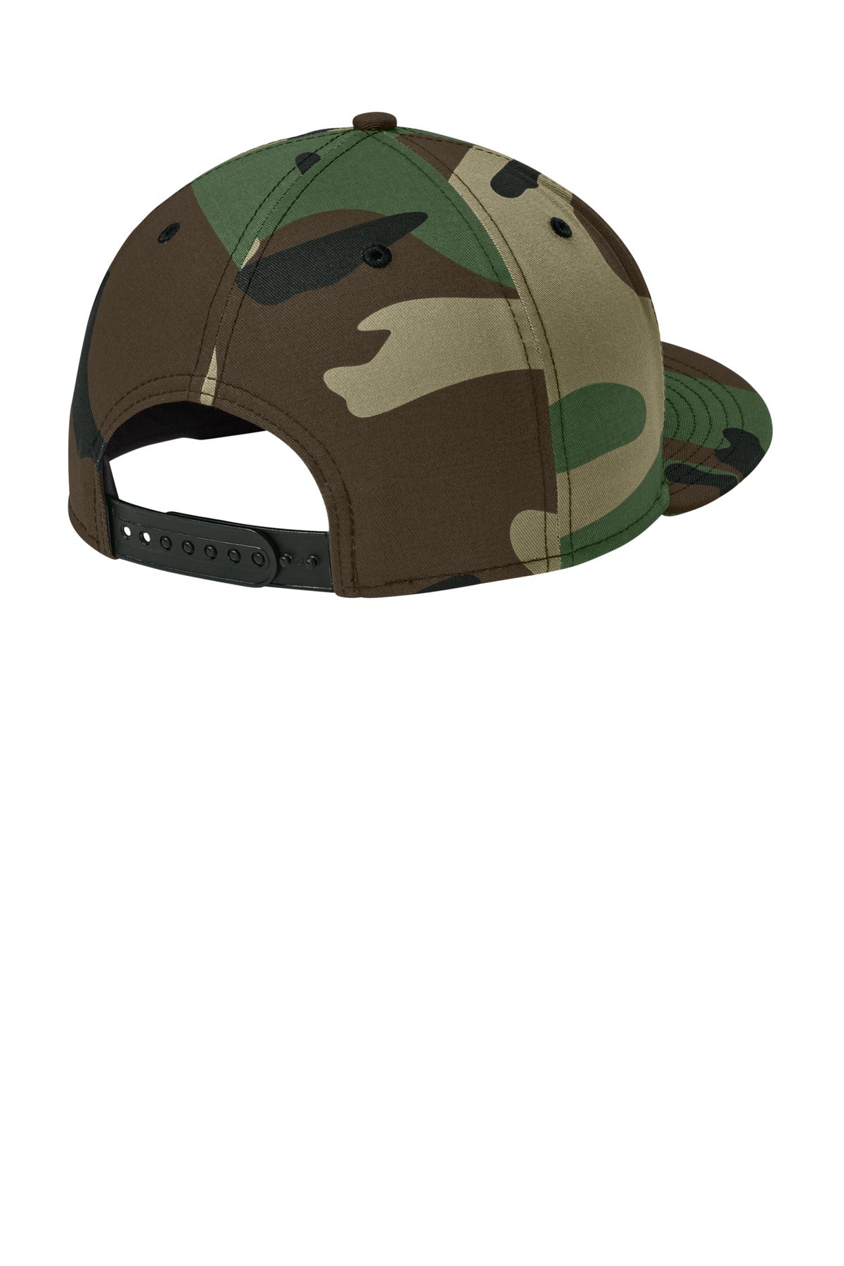 New Era - Flat Bill Snapback Cap. NE400 - Flag Camo - back