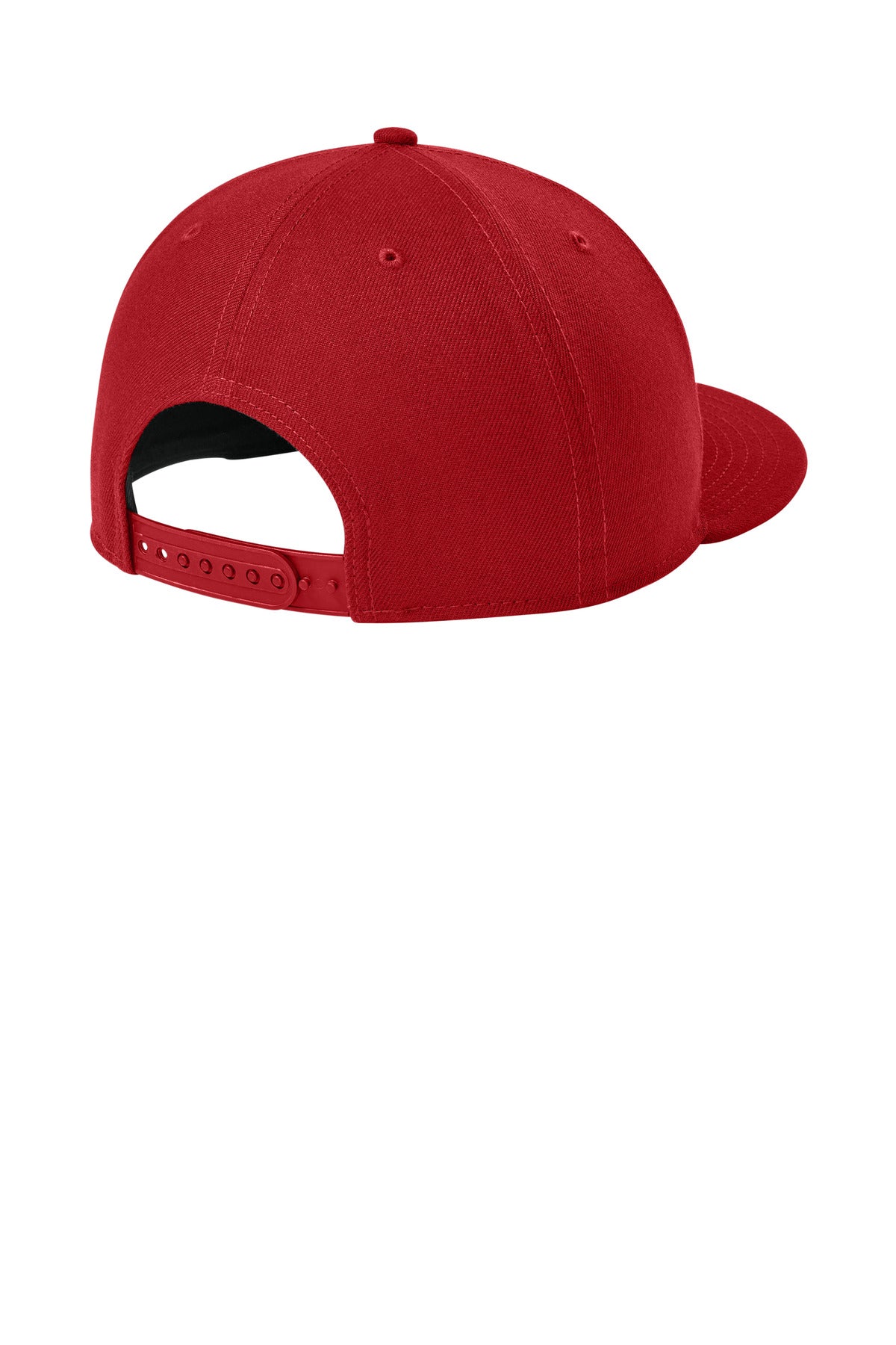 New Era Standard Fit Flat Bill Snapback Cap NE4020 - Flag Scarlet - back