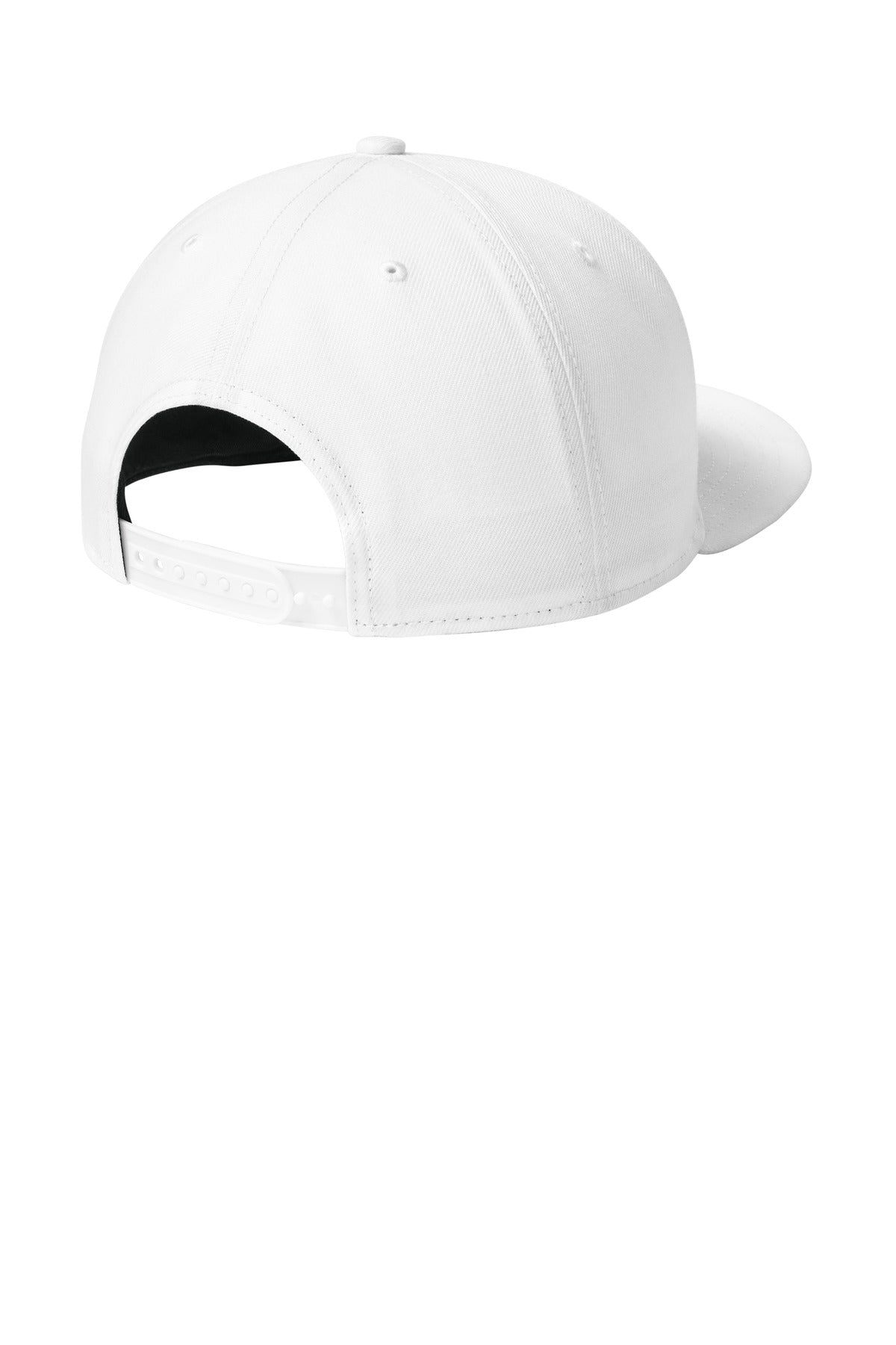New Era Standard Fit Flat Bill Snapback Cap NE4020 - Flag White - back