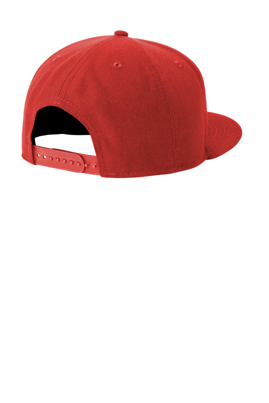 New Era Standard Fit Flat Bill Snapback Cap NE4020 - Scarlet - back