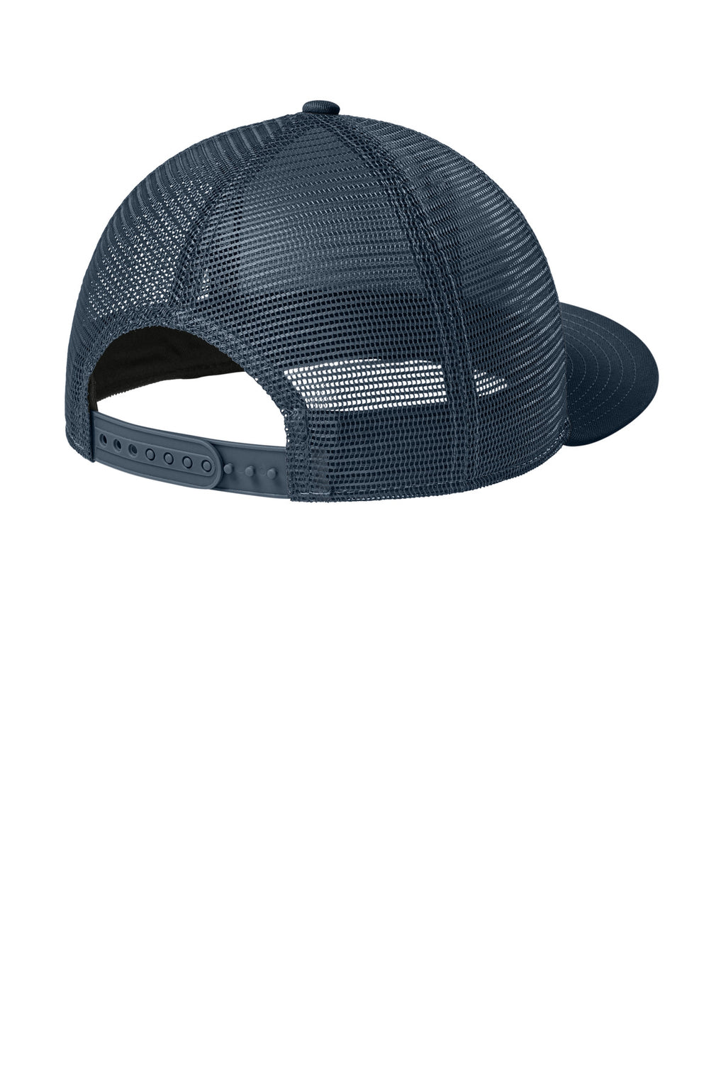 New Era Standard Fit Snapback Trucker Cap NE4030 - Flag Deep Navy/ Deep Navy - back