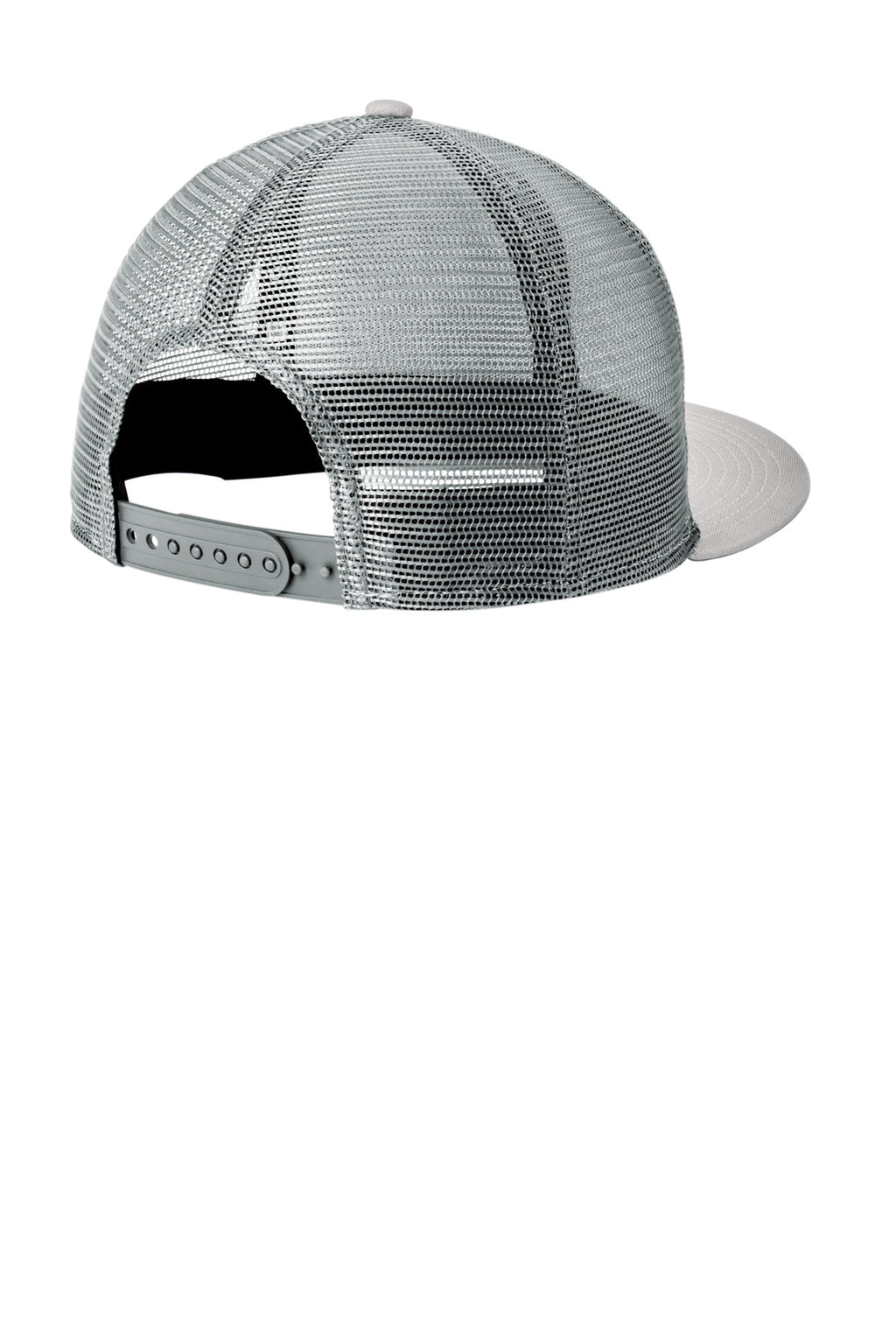 New Era Standard Fit Snapback Trucker Cap NE4030 - Grey/ Graphite - back