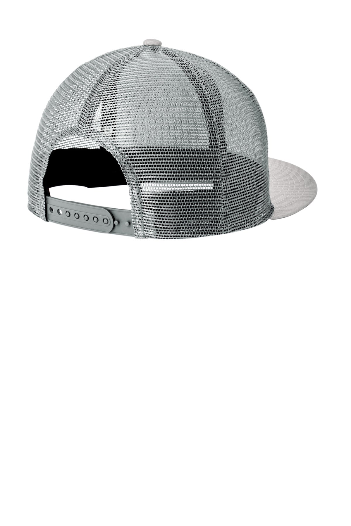 New Era Standard Fit Snapback Trucker Cap NE4030 - Grey/ Graphite - back